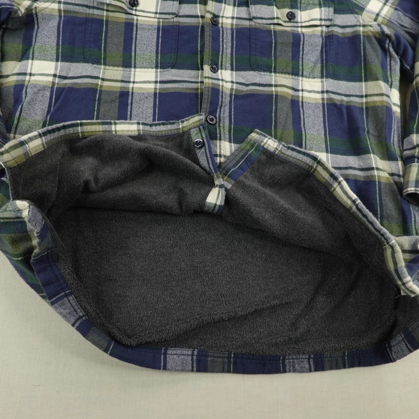 Vintage L.L. Bean Jacket Mens XL Blue Green Plaid Flannel Shacket 3-in-1 Insulated Lined Cotton Polyester Pockets Button Front Casual Workwear Travel Mens Size US XL / EU 56 / 4 - 4 Thumbnail