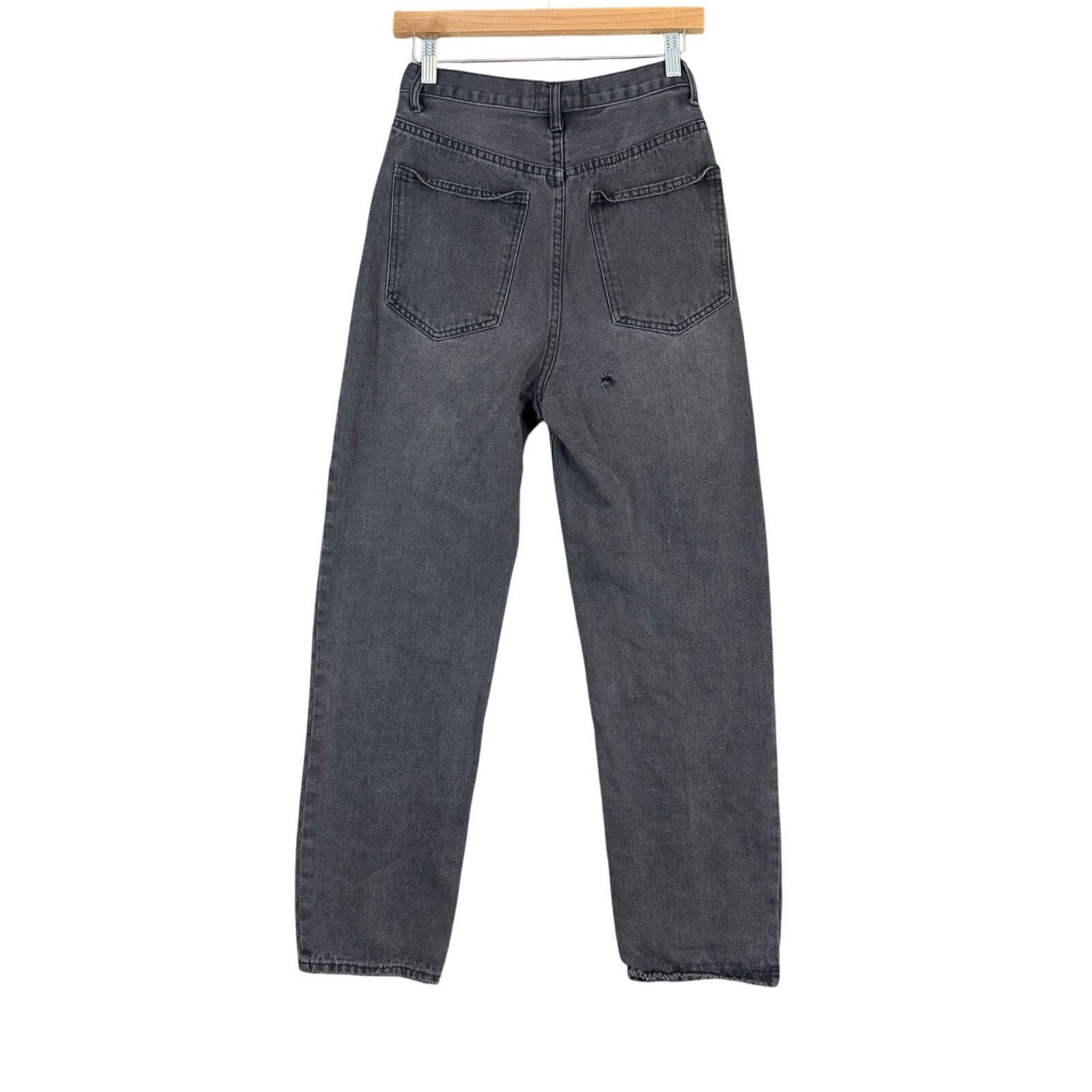 THE KRIPT Kript Black Gavin Boyfriend Mom Jean Asymmetrical Button Fly Size 26" / US 2 / IT 38 - 2 Thumbnail