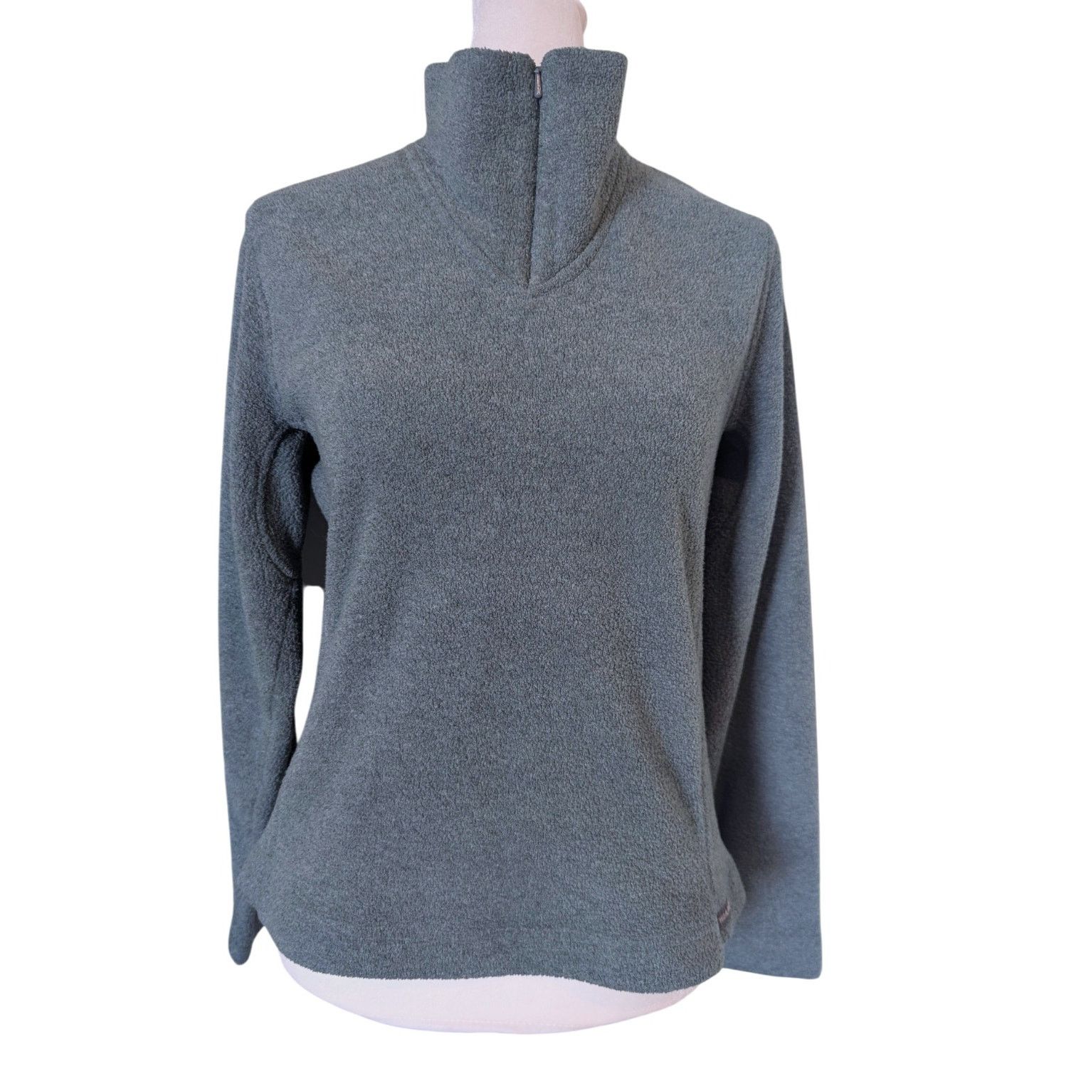 Woolrich Woolen Mills Woolrich Teal Terry Cloth Fleece Quarter Zip Jacket Small Size S / US 4 / IT 40 - 1 Thumbnail