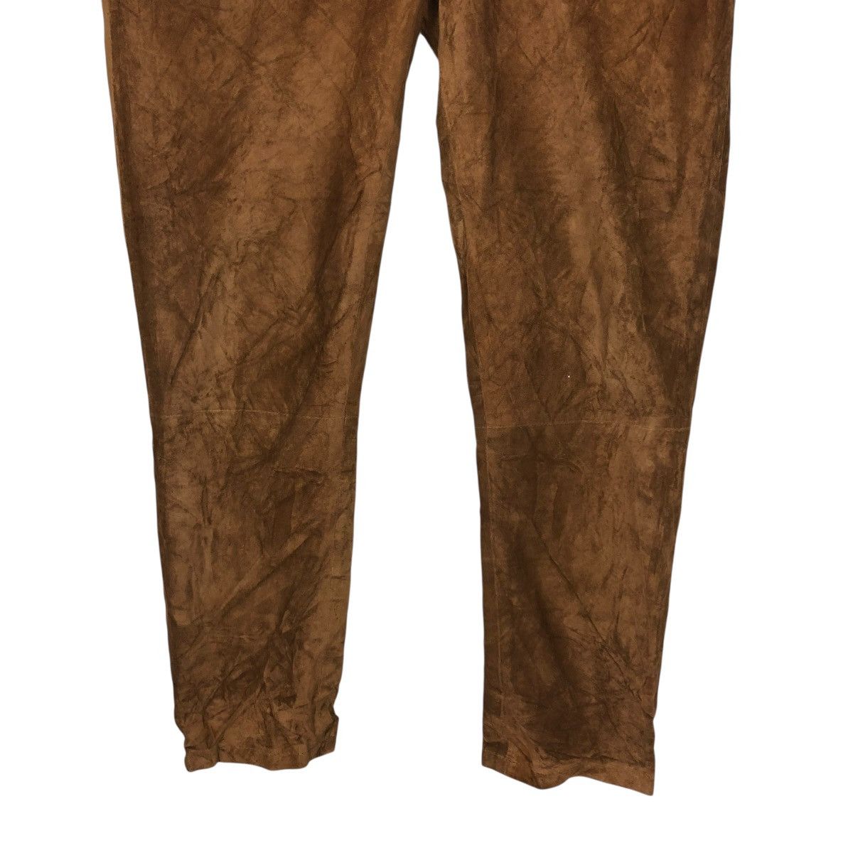 Japanese Brand 🔥VINTAGE SUEDE SOFT LEATHER PANTS BIKER HALLHUBER Size US 32 / EU 48 - 7 Thumbnail