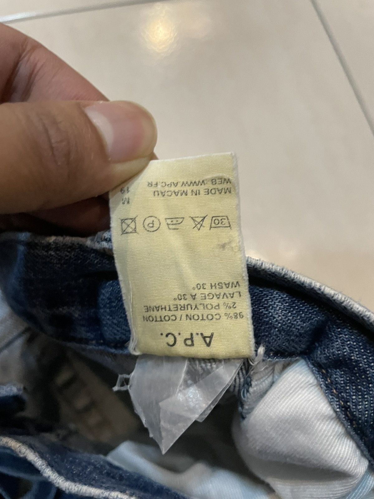 A.P.C. A.P.C STRAIGHT CUTS JEANS DENIM BUTTON FLY 4 BUTTON Size US 30 / EU 46 - 7 Thumbnail