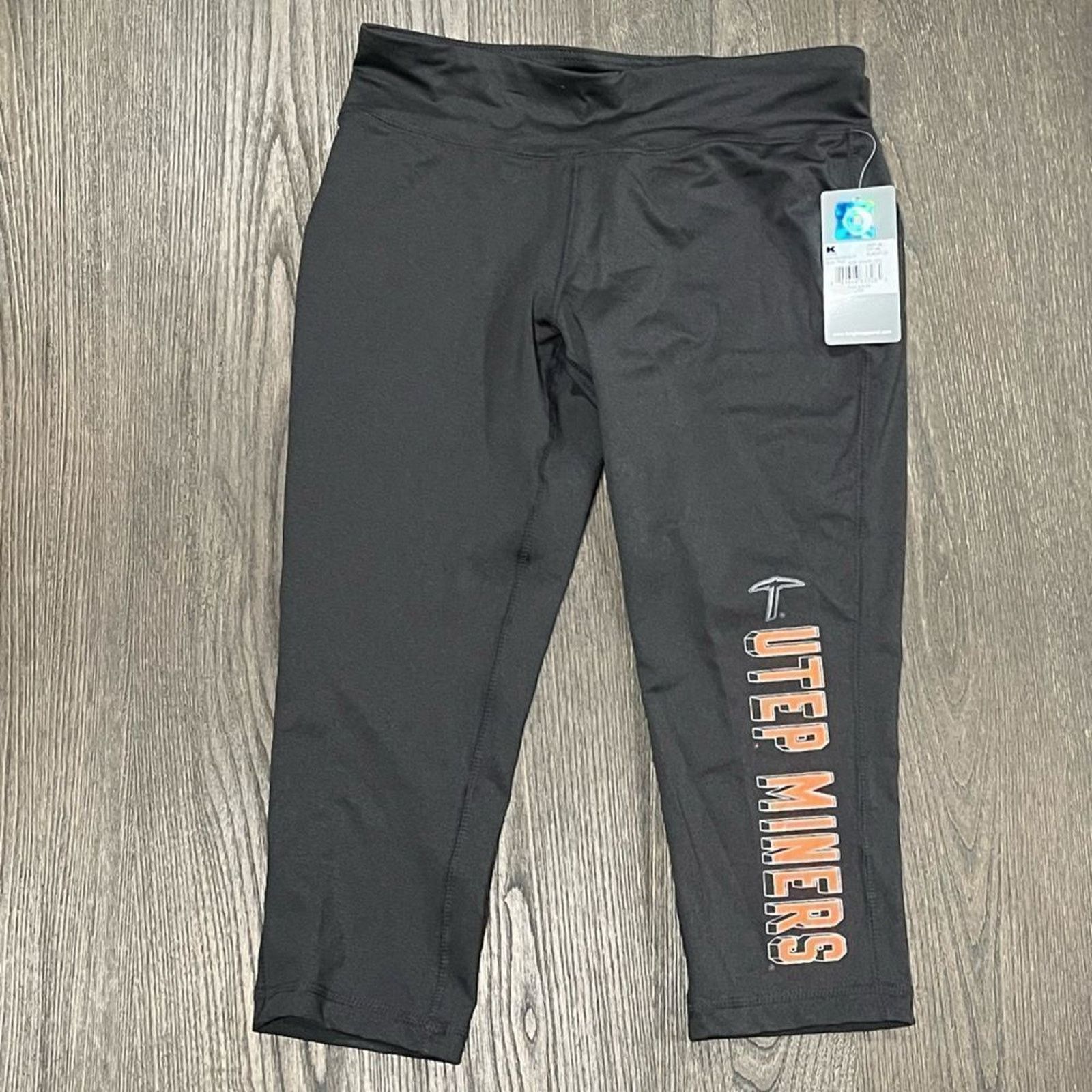 Vintage NWT UTEP Miners Grey Capri Leggings - Size Small Size 26" / US 2 / IT 38 - 1 Thumbnail