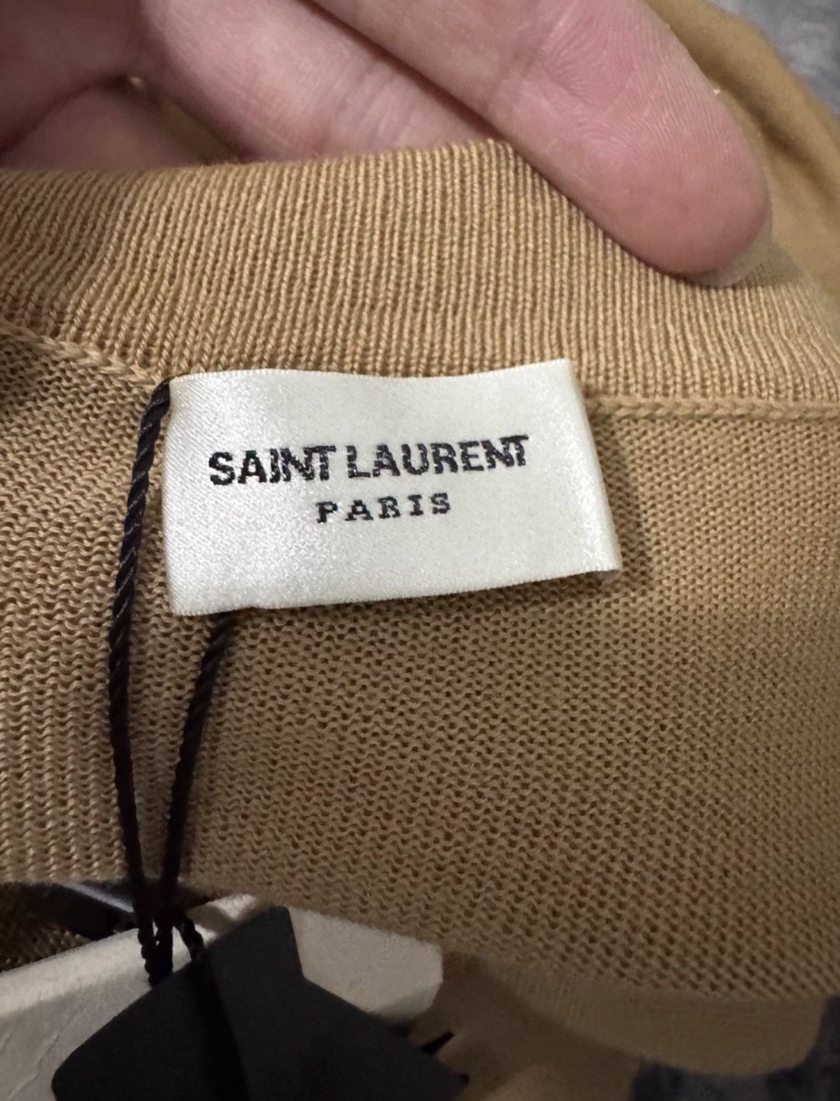 Saint Laurent Paris Saint Laurent 23FW Wool Camel Embroidered Turtleneck Sweater Size US S / EU 44-46 / 1 - 6 Thumbnail