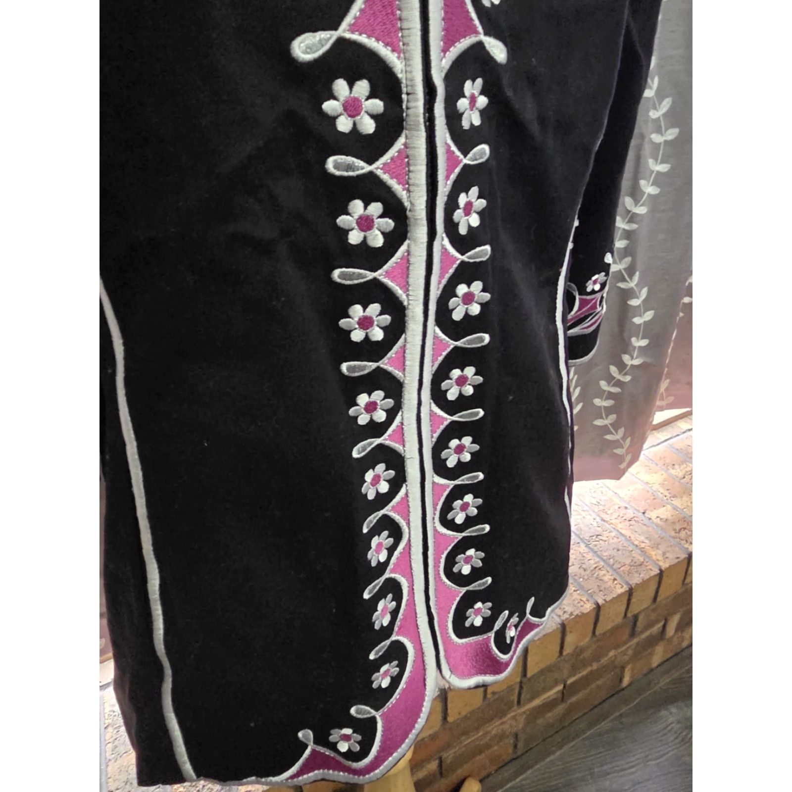 Bob Mackie VINTAGE Bob Mackie Wearable Art Full Zip Jacket Black Embroidered Women's Size Medium Size M / US 6-8 / IT 42-44 - 6 Thumbnail