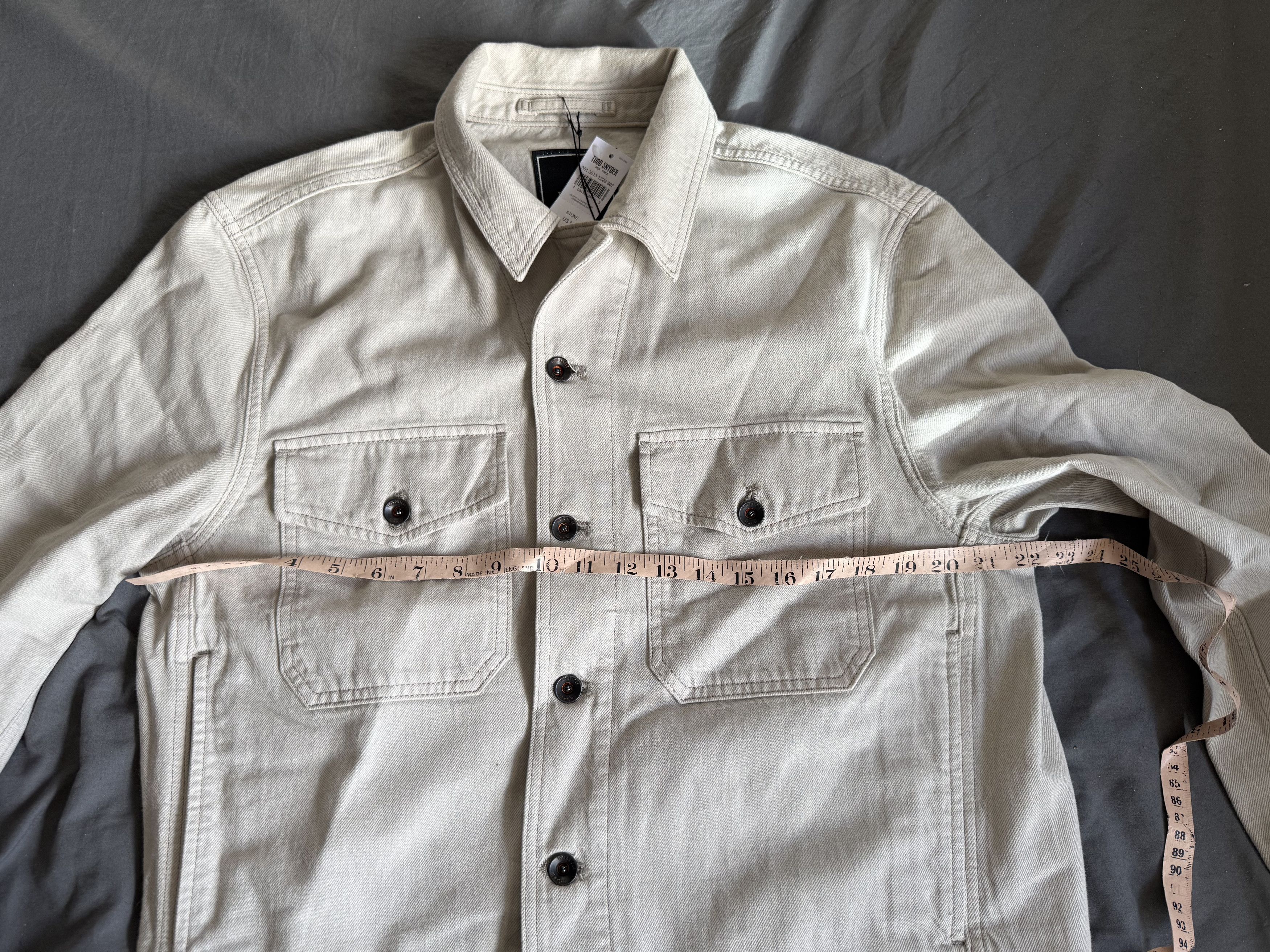 Todd Snyder Todd Snyder Cropped Eisenhower Jacket in Stone Medium $298 Size US M / EU 48-50 / 2 - 8 Thumbnail