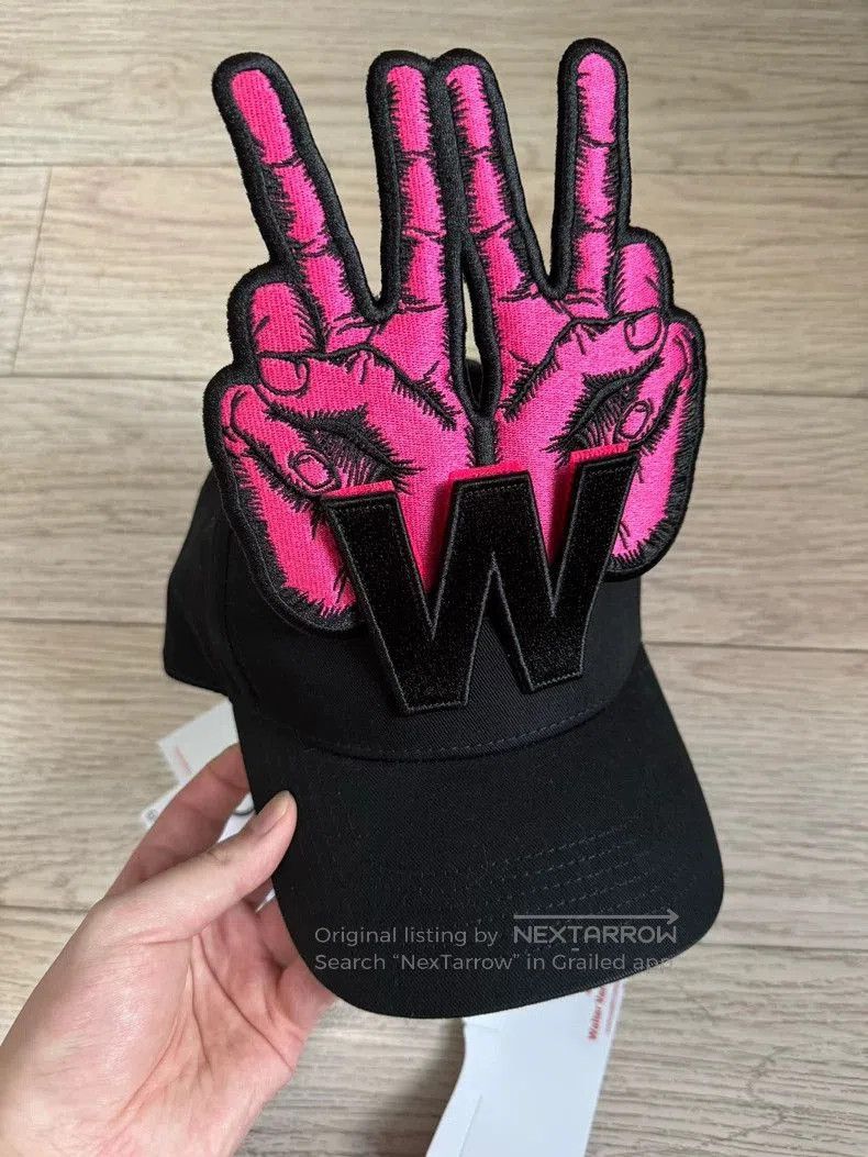 Walter Van Beirendonck Walter Van Beirendonck Black W Cap . Size ONE SIZE - 3 Thumbnail
