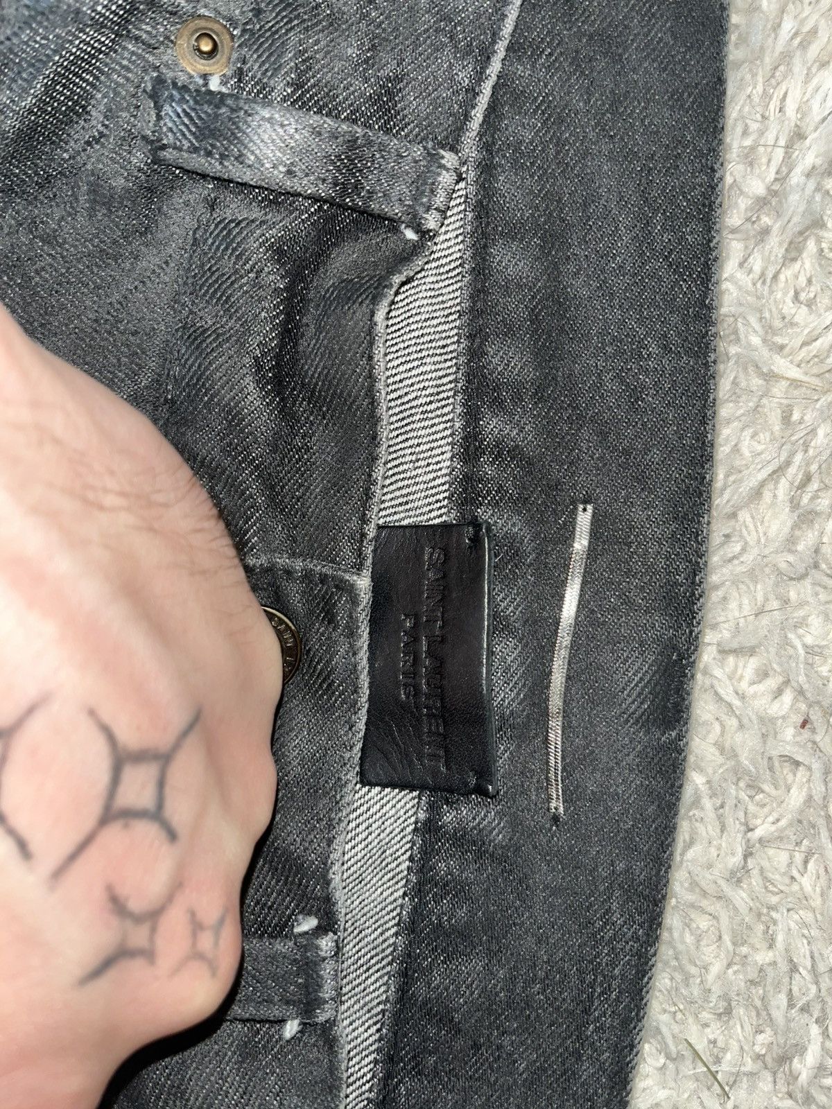 Yves Saint Laurent Saint Laurent waxed denim Size US 32 / EU 48 - 2 Thumbnail