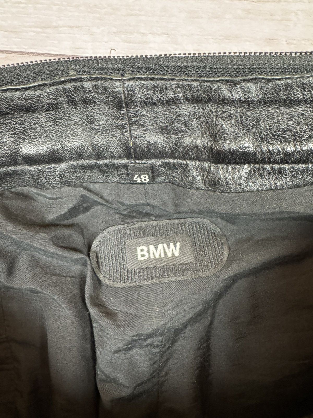 BMW Vintage Leather Moto pants BMW size 48 Size US 32 / EU 48 - 8 Thumbnail