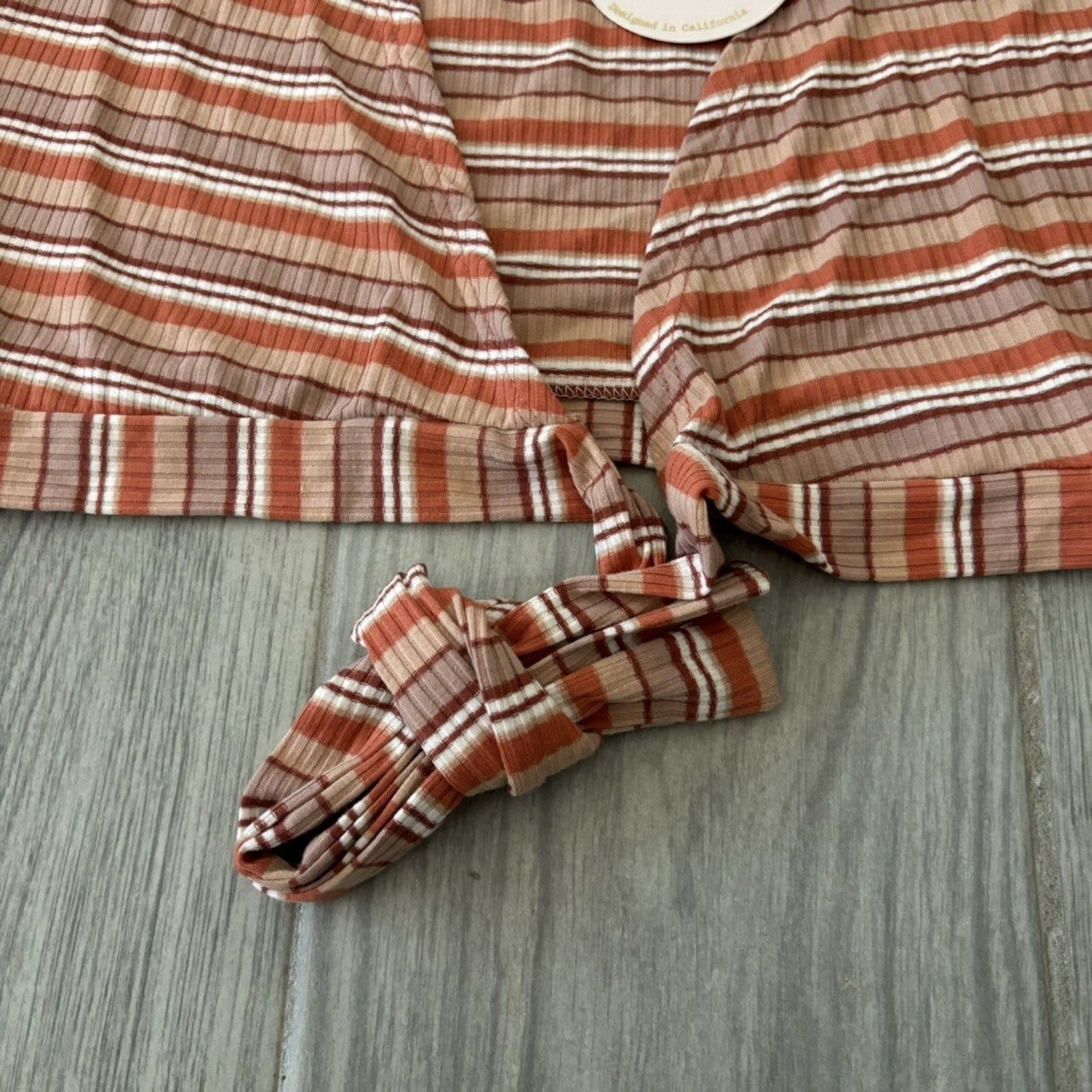 Other NWT Wild Honey Short Sleeve Crop Top Women’s Small Orange Size S / US 4 / IT 40 - 4 Thumbnail