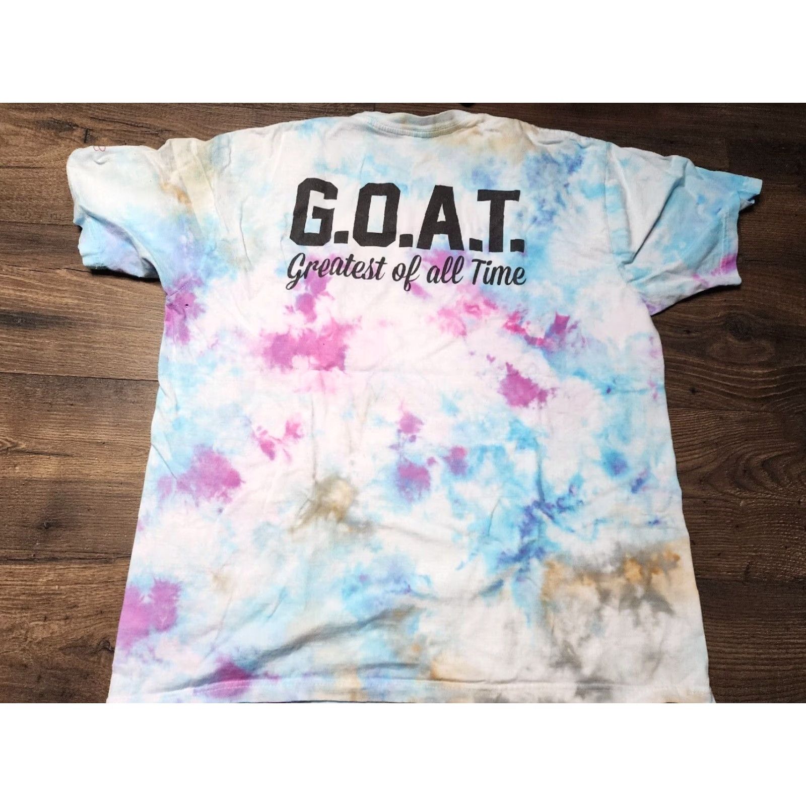 Doublet Mens XL Muhammad Ali GOAT Double Sided Tie Dye T Shirt Size US XL / EU 56 / 4 - 2 Thumbnail