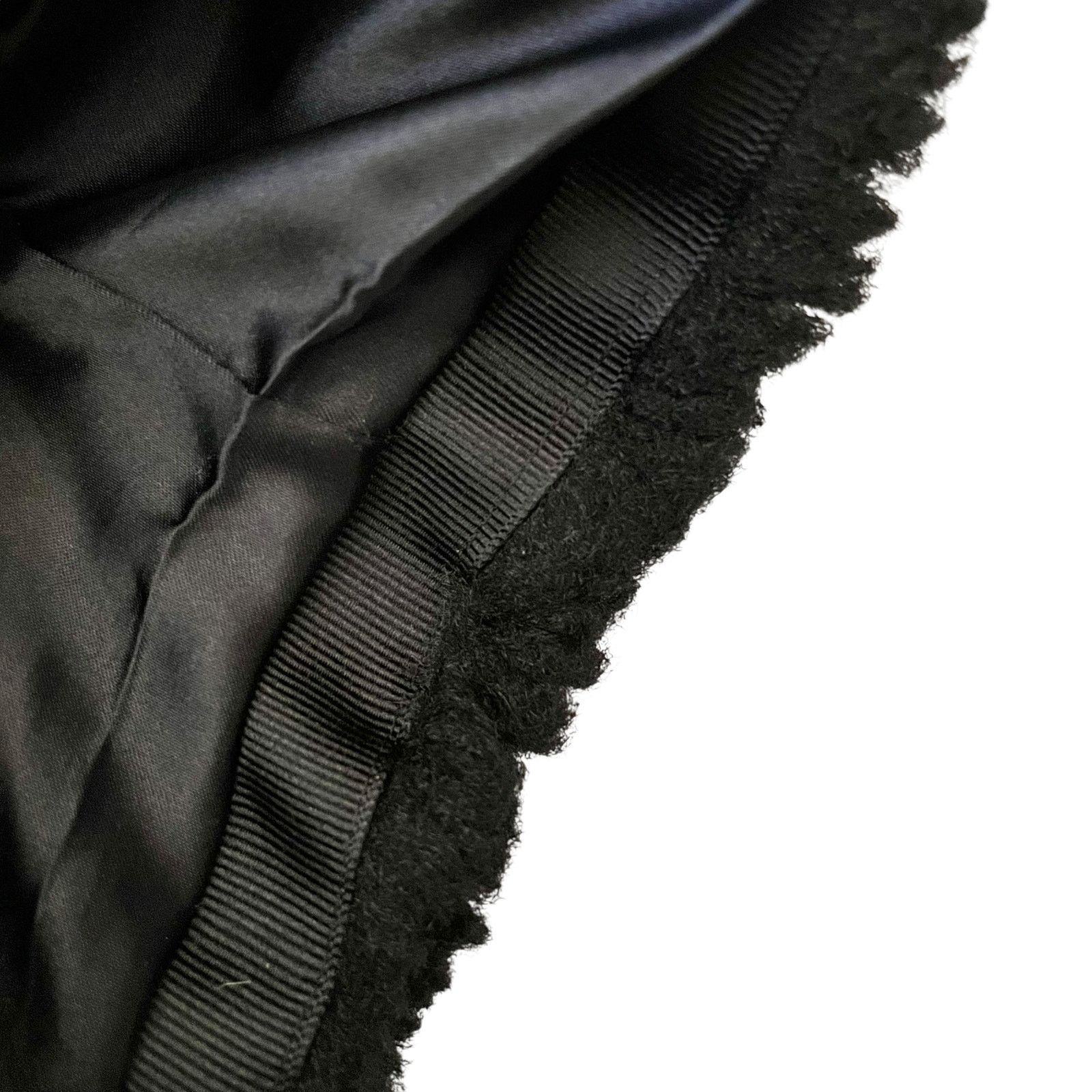 Betsey Johnson × Vintage Betsey Johnson 1990s Vintage Black Faux Fur Jacket Coat Size S / US 4 / IT 40 - 9 Thumbnail