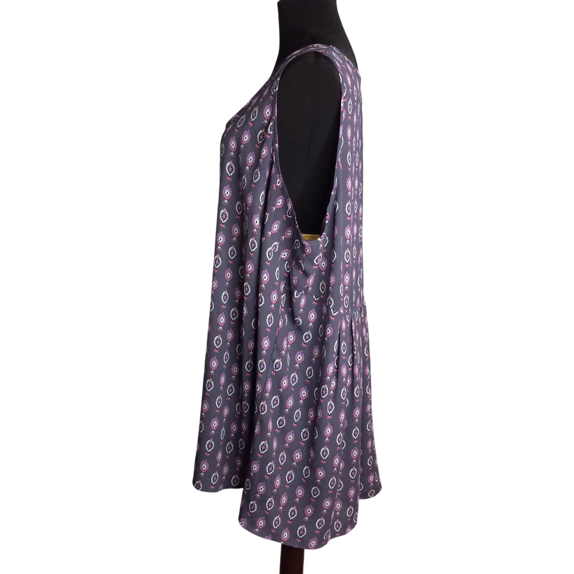 Torrid Torrid Size 3 Tunic Top Sleeveless Mandala Print Georgette H Size 3XL / US 20-22 - 2 Thumbnail