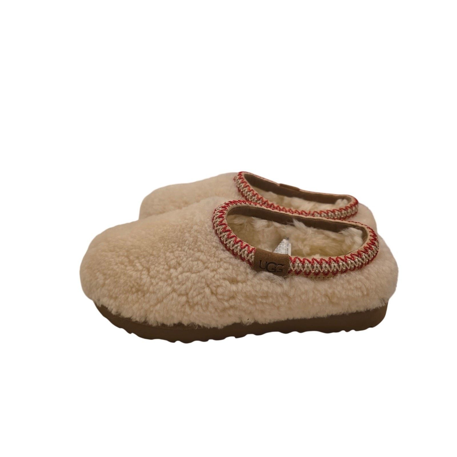 Ugg UGG Womens Shearling Wool Slippers Cream Cozy Slip On Size 8 Size US 8 / IT 38 - 8 Thumbnail