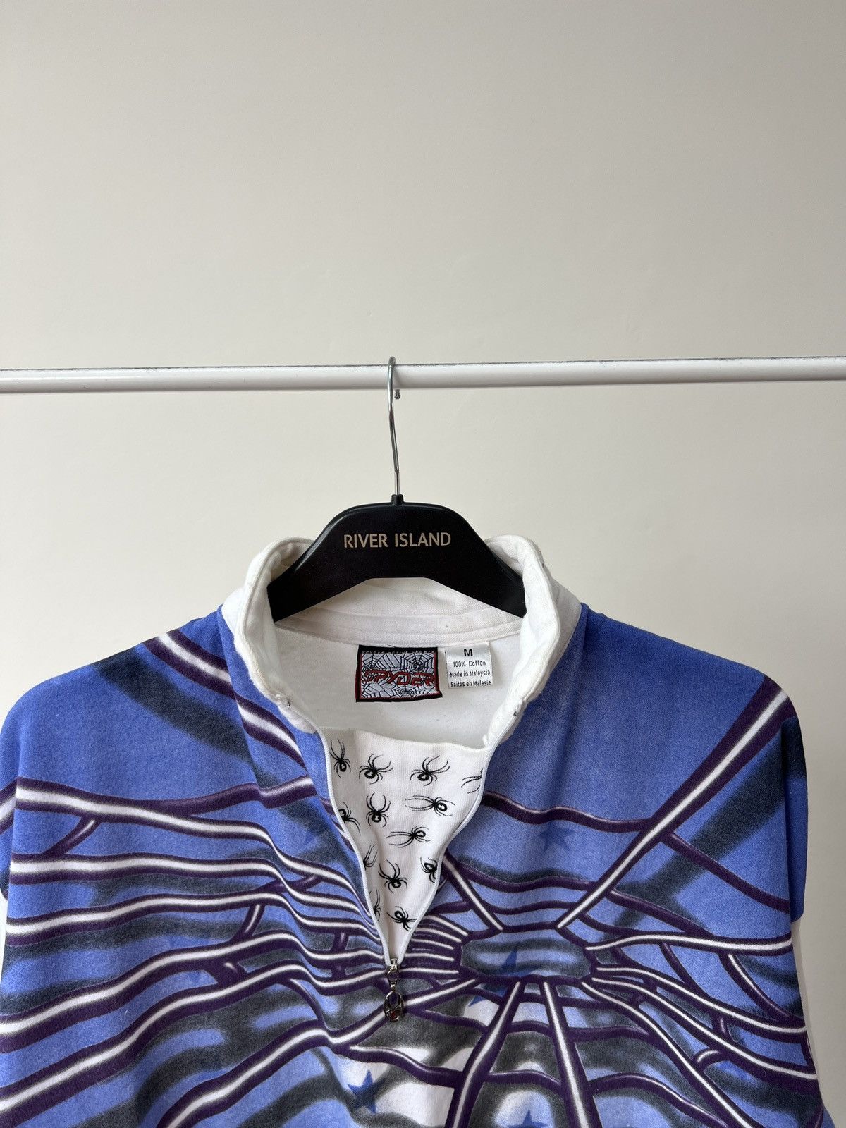 Spyder Vintage 90s Y2K Spyder Spider Web Big Logo Long Sleeve Stars Size US M / EU 48-50 / 2 - 7 Thumbnail