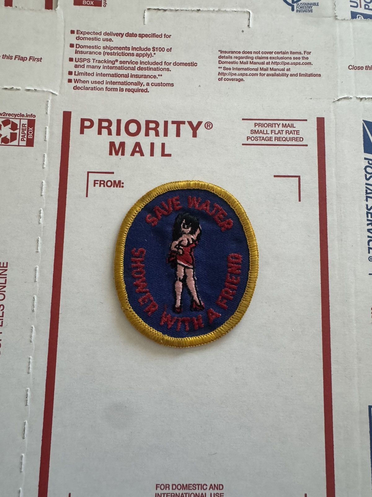 Other Vintage Save Water Shoer With A Friend Cartoon Pinup Patch Size ONE SIZE - 6 Thumbnail