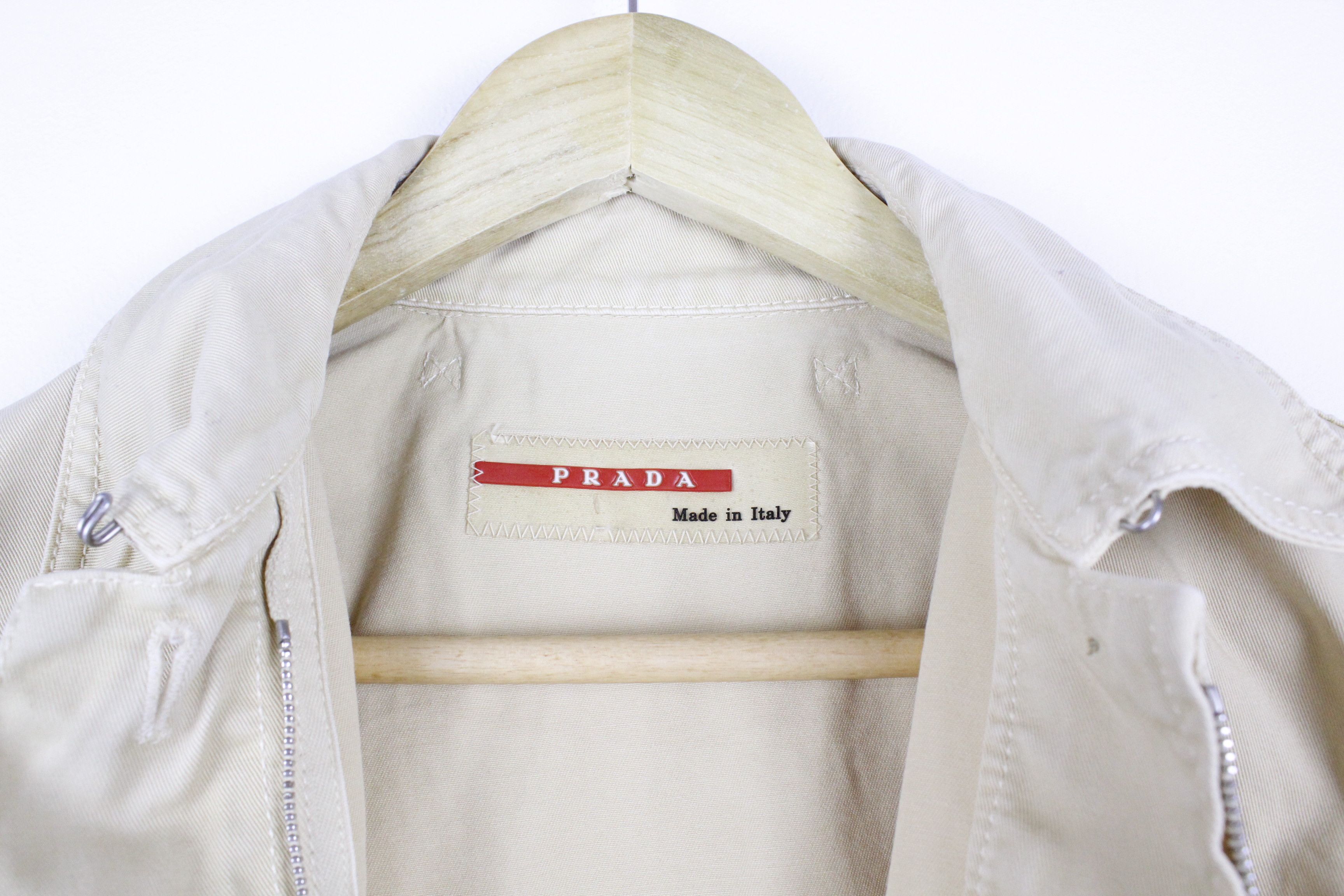 Prada Archive Prada Sport Slider Logo Utility Jacket Avant Garde Size M / US 6-8 / IT 42-44 - 4 Thumbnail