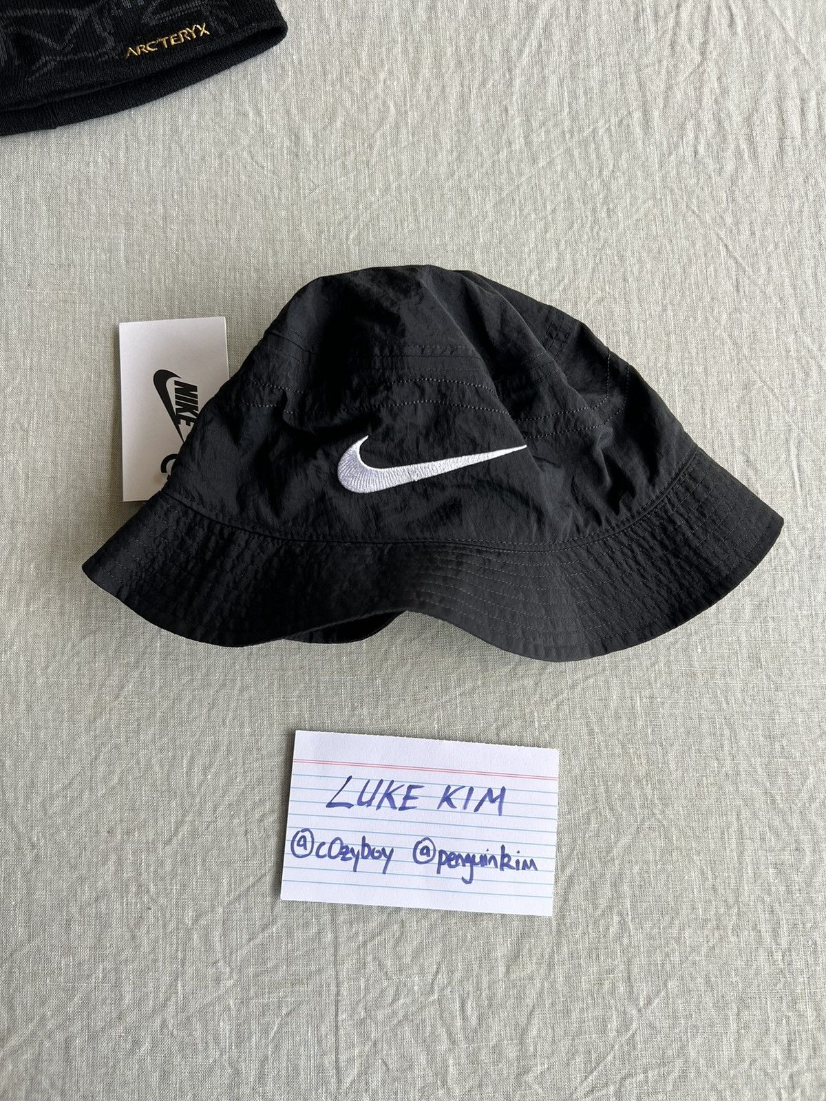 image of Nike x Stussy Bucket Hat Black Size S/m, Men's