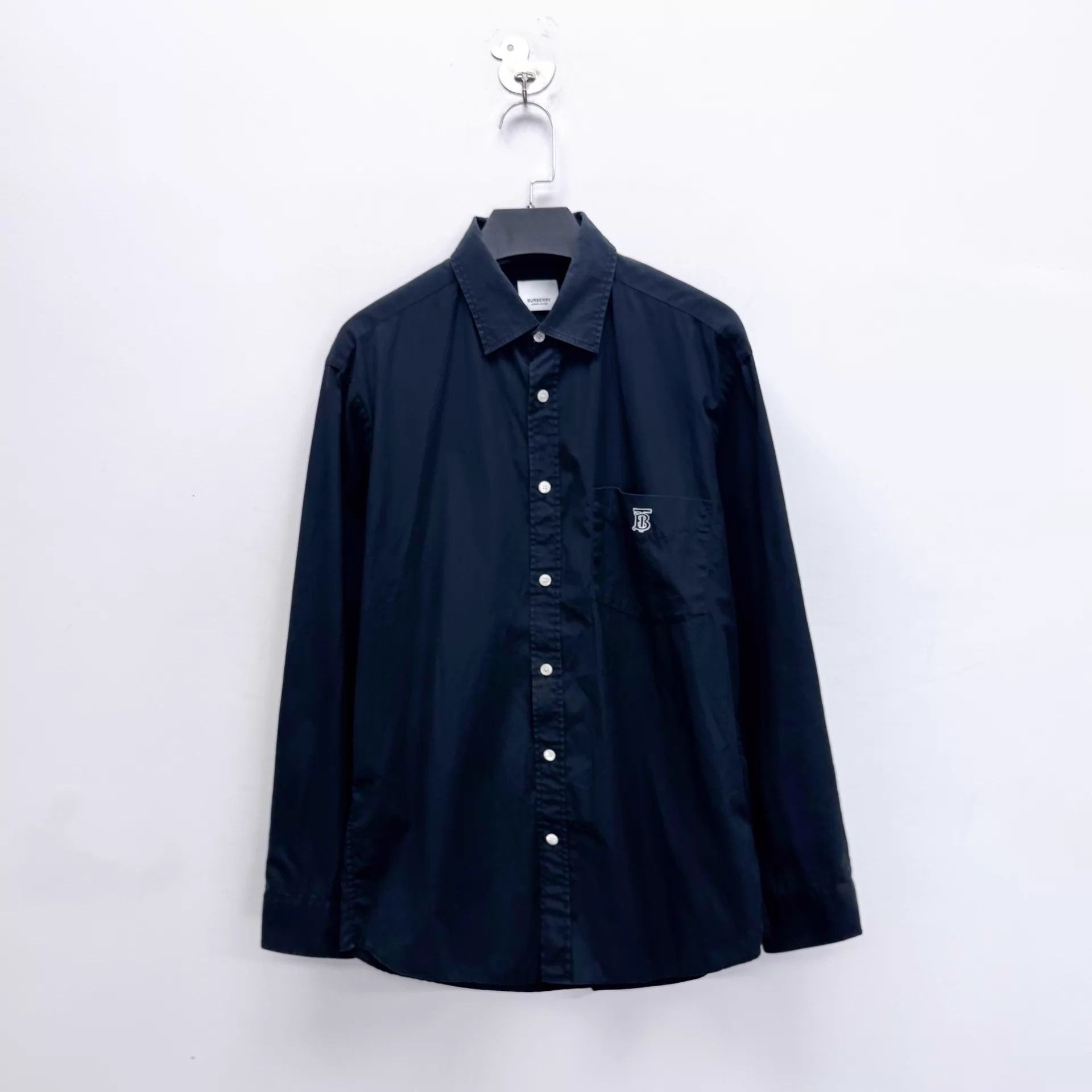 Burberry Burberry TB Embroidered Logo Black Shirt Jacket M 98 New Size US M / EU 48-50 / 2 - 1 Thumbnail