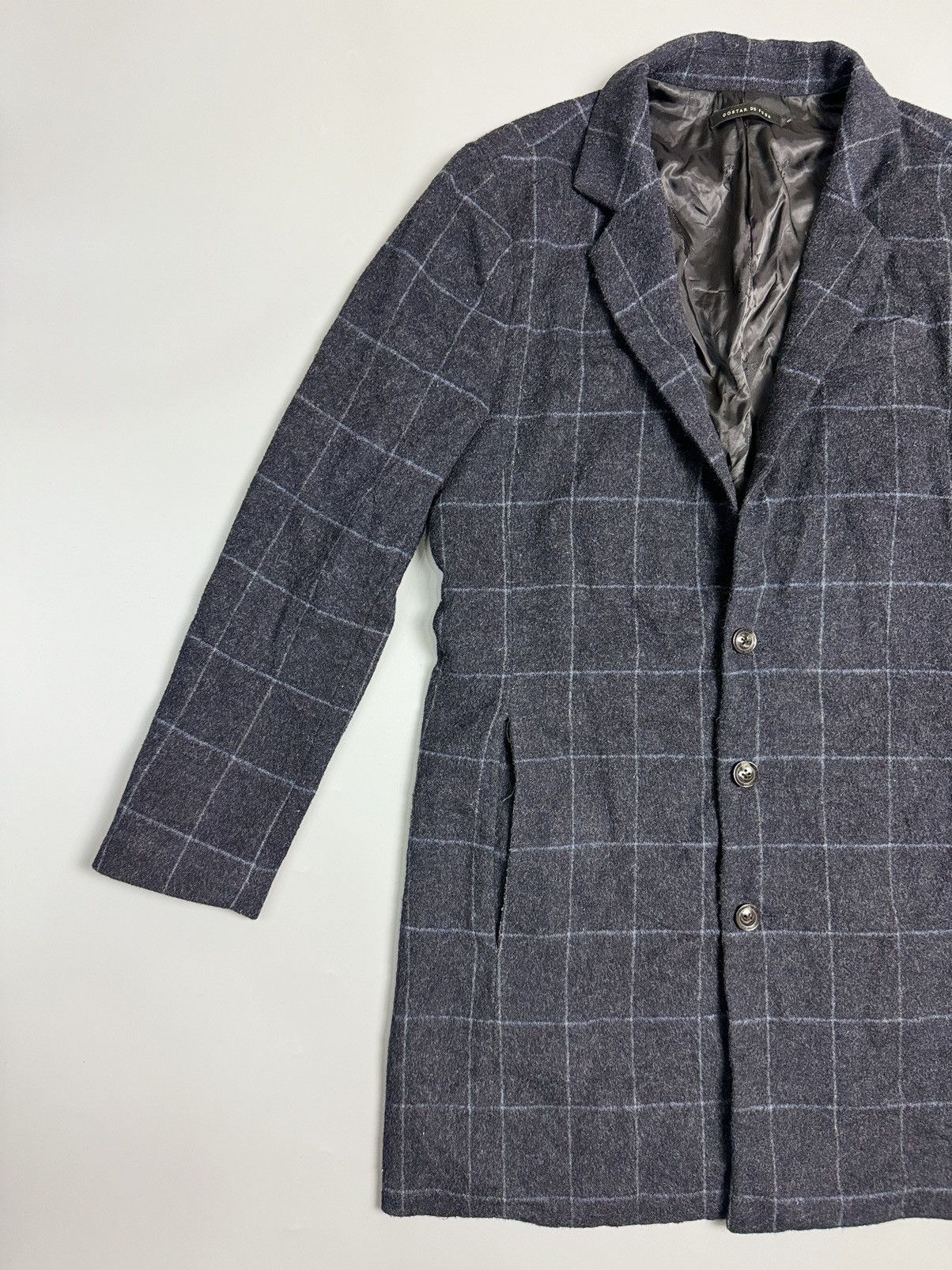GOSTAR DE FUGA Gostar De fuga Checkered OverCoat Wool Jacket Size US S / EU 44-46 / 1 - 2 Thumbnail