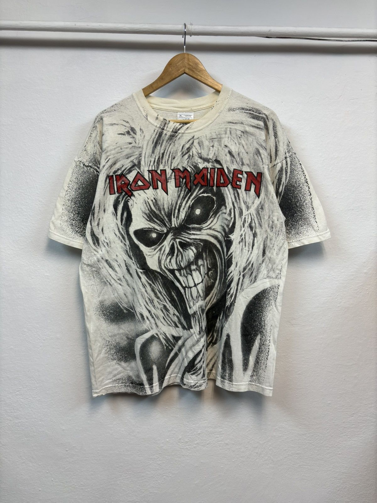 Band Tees × Vintage Vintage 1999 Iron Maiden All Over Print 90s band shirt rare Size US XL / EU 56 / 4 - 1 Thumbnail