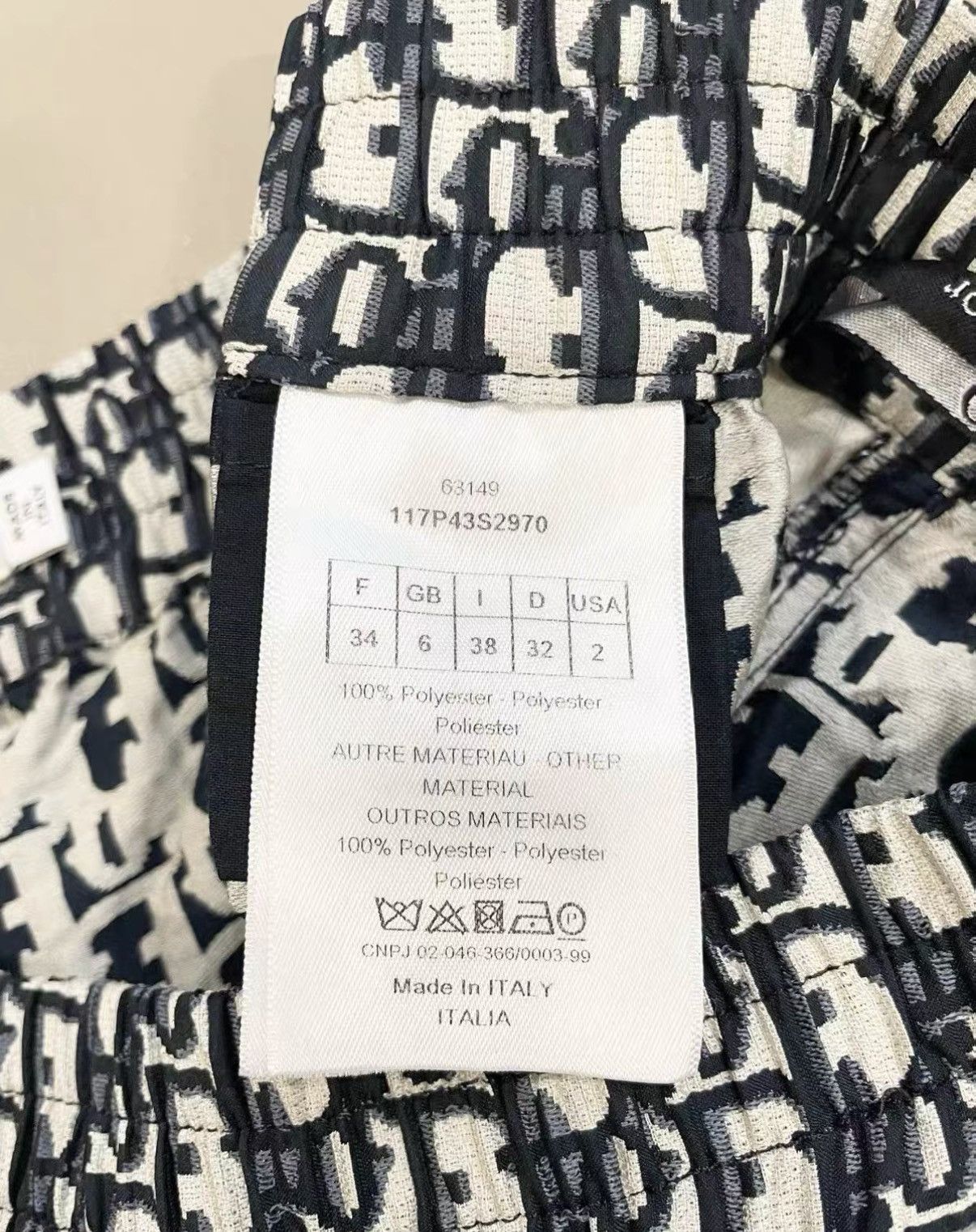 Dior Dior Classic Full Logo Monogram Casual Pants J33 Size 24" / US 00 / IT 34 - 6 Thumbnail