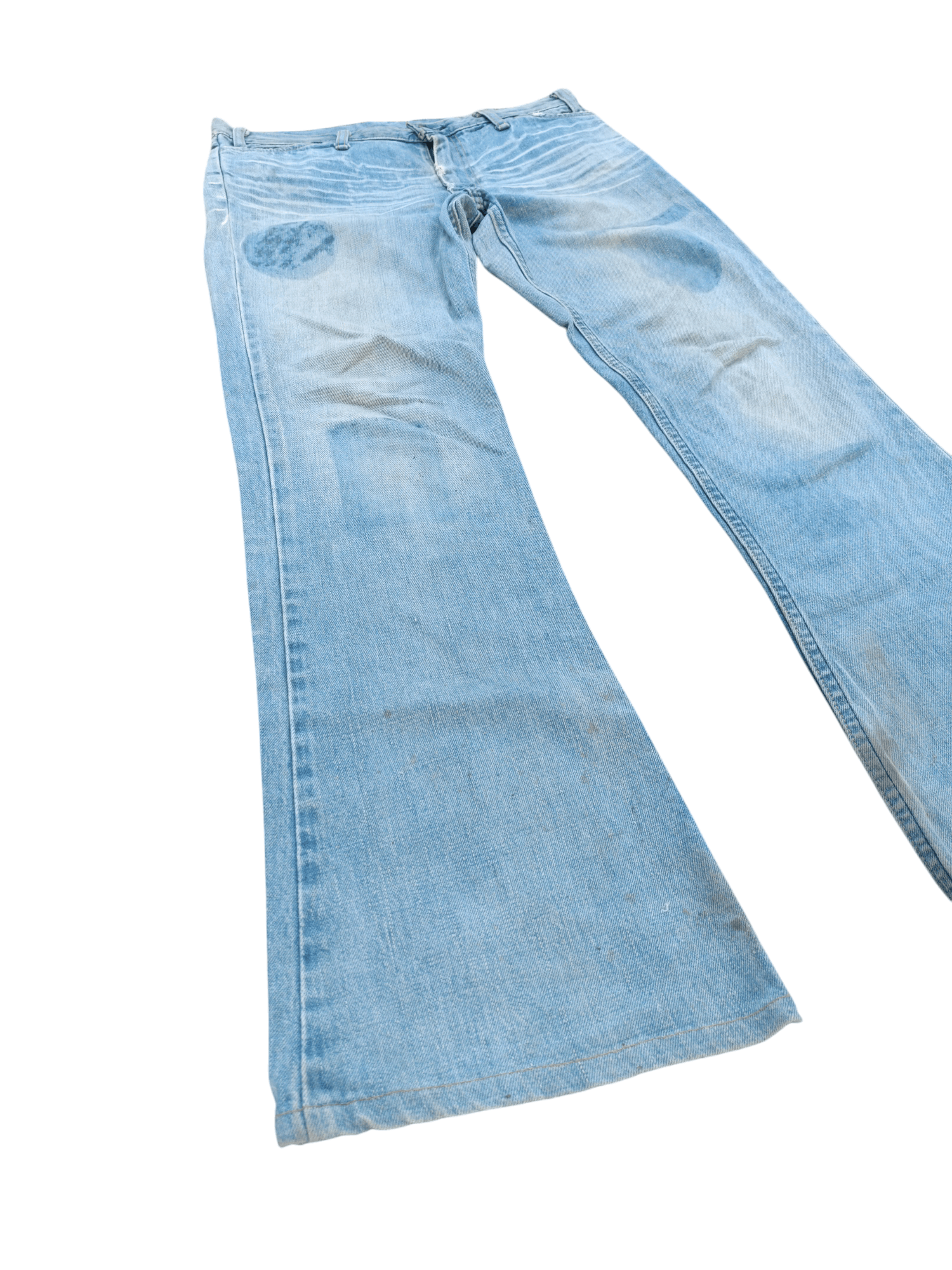 Levi's × Vintage VTG Levis Lot 70646 Flared Whiskers Faded Talon Zipper Jeans Size US 32 / EU 48 - 3 Thumbnail
