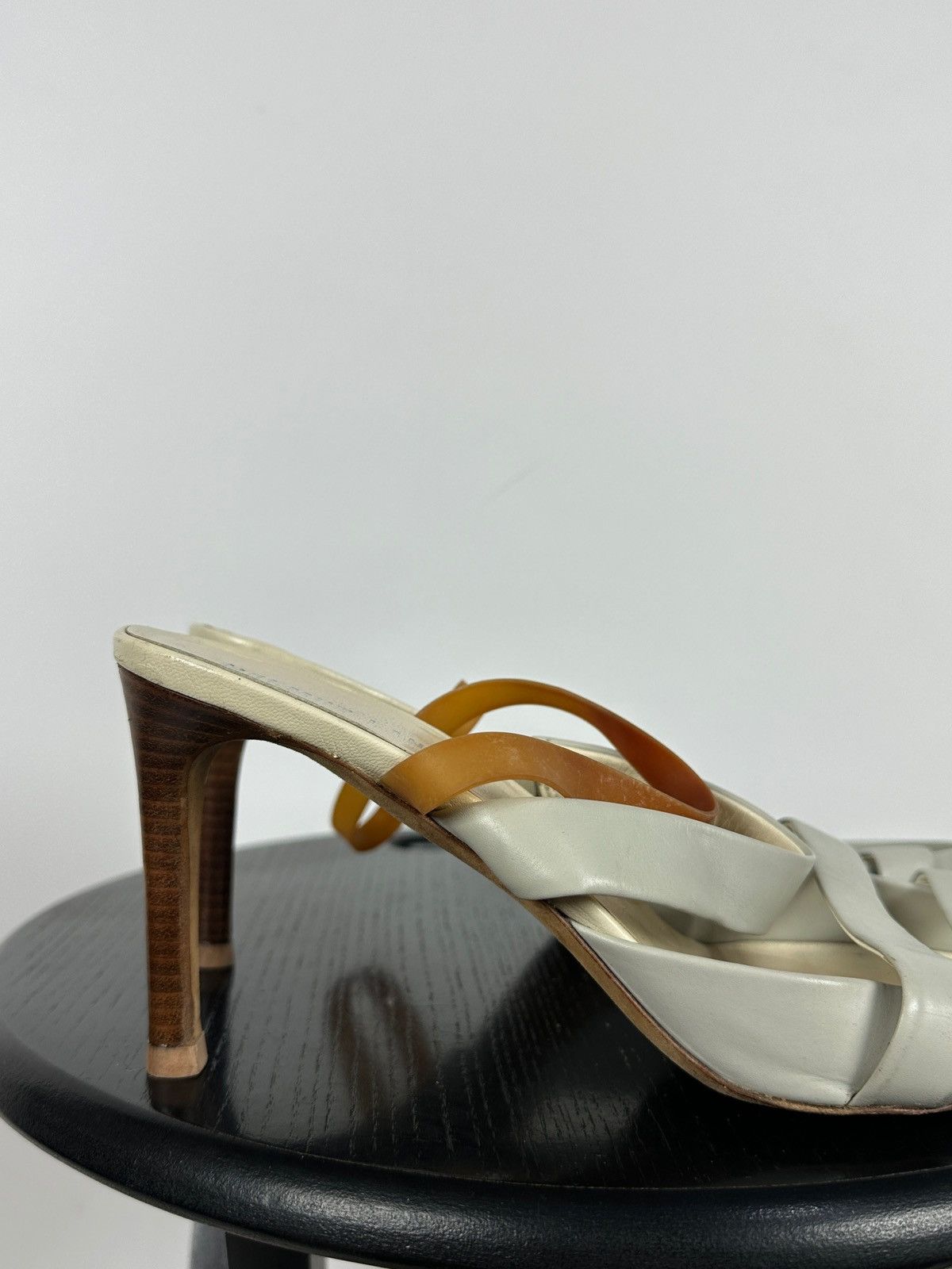Helmut Lang 00s Vintage Helmut Lang Leather Strappy Sandals Heels Size US 9 / IT 39 - 14 Thumbnail