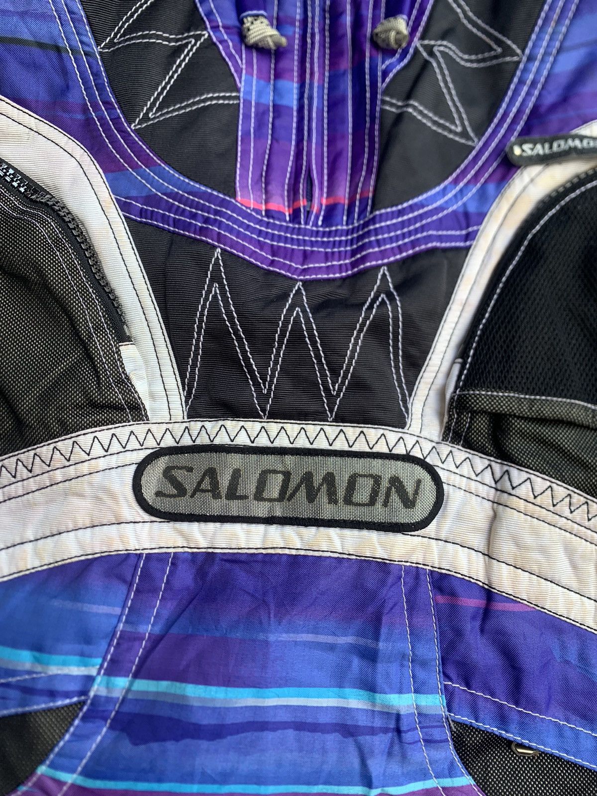 Salomon × Vintage Very Rare Salomon Ski Jacket with Hoodie Production Size US L / EU 52-54 / 3 - 8 Thumbnail