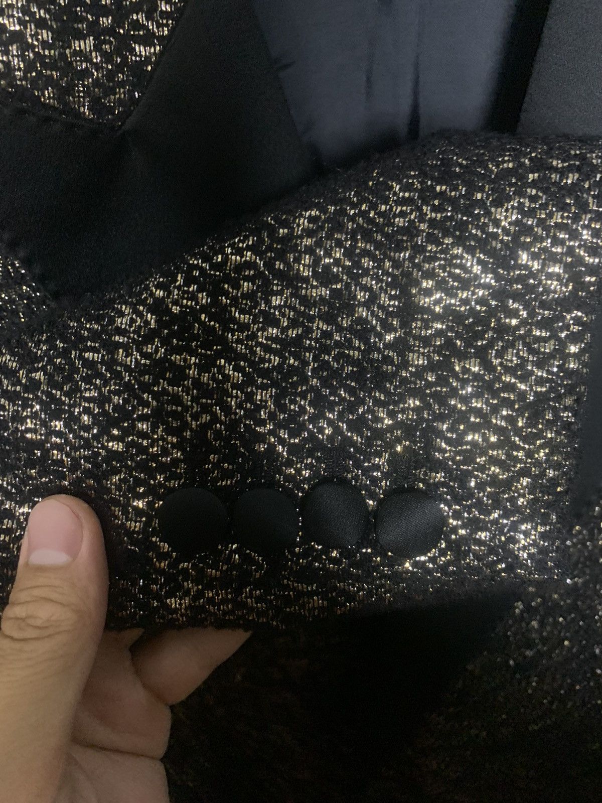 Celine Celine 2019FW Glitter Le smoking blazer Size US M / EU 48-50 / 2 - 4 Thumbnail