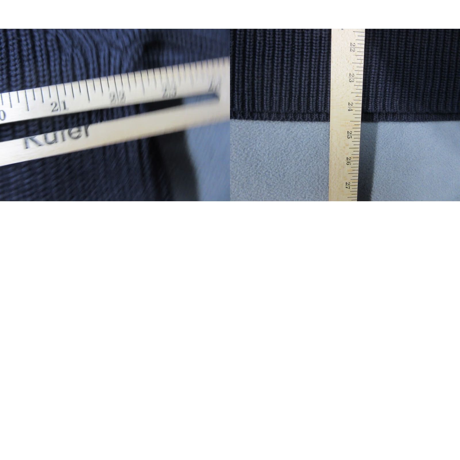 Lands' End Lands End Sweater Womens 1X Navy Blue Ribbed Knit Turtleneck Pullover Size XL / US 12-14 / IT 48-50 - 9 Thumbnail