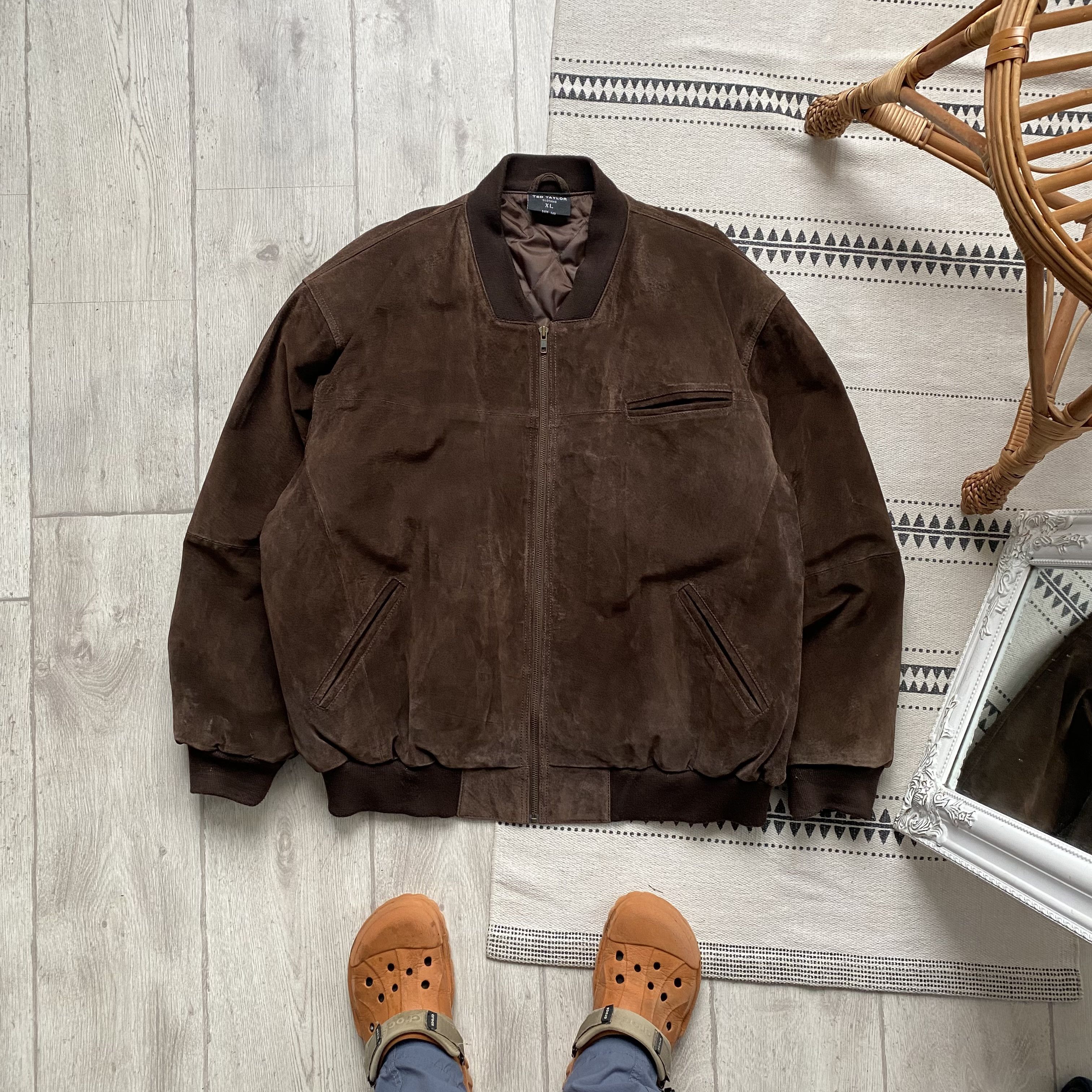 Schott × Vintage SCHOTT LEATHER JACKET SUEDE PERFECTO BOMBER