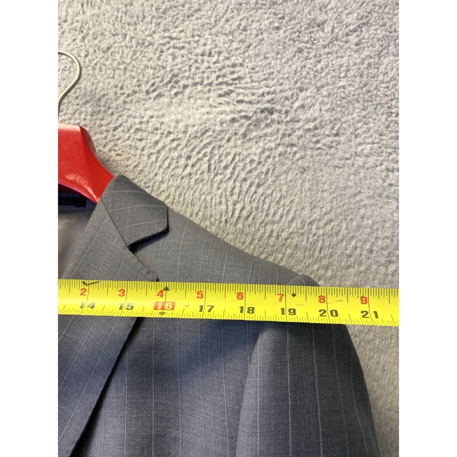 Vintage Dormeuil Blazer Coat Jacket Mens US 42 R Gray Wool Luxury Professional/ 157-19 Size 42R - 6 Thumbnail