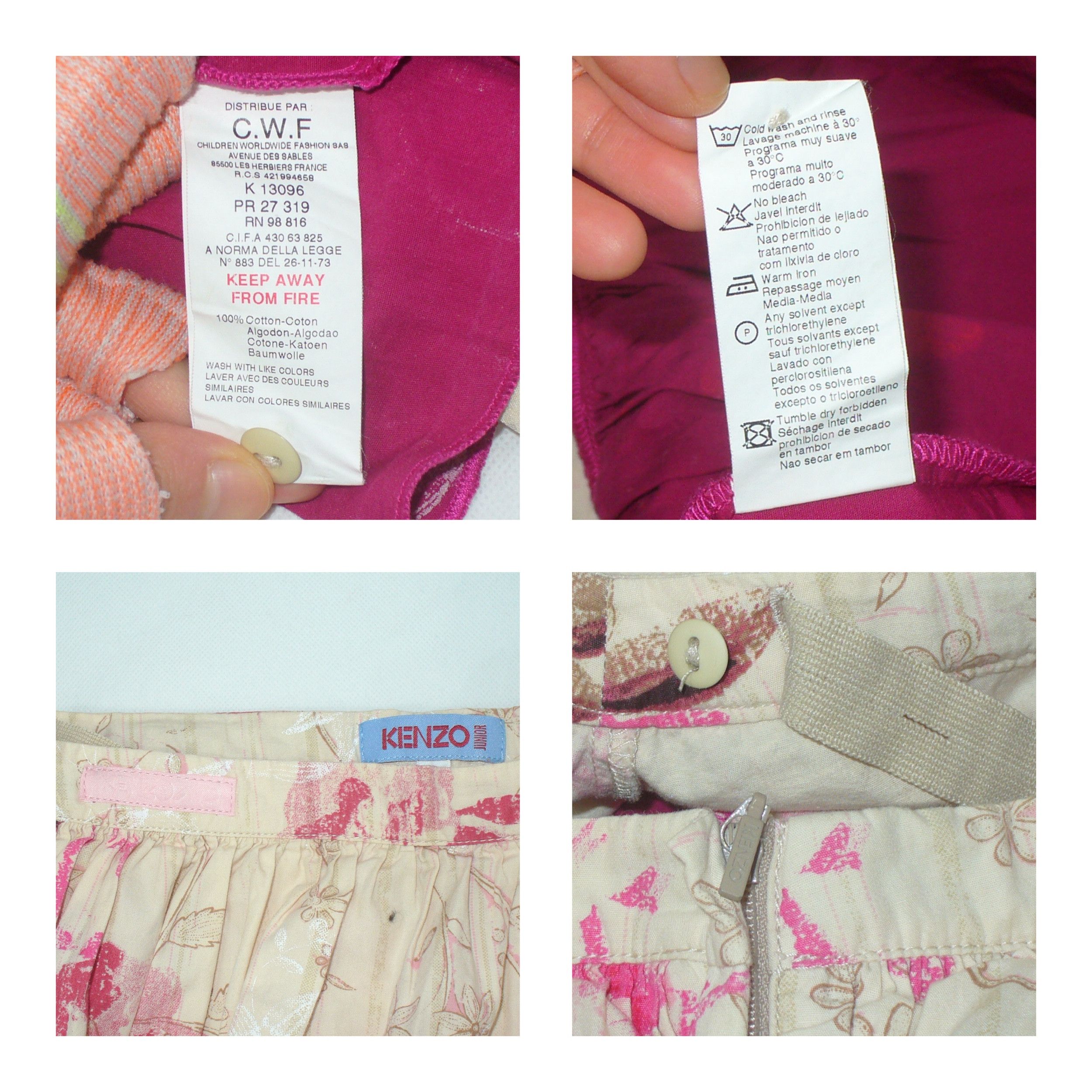 Kenzo Kenzo floral layered mini skirt 2000s Size 24" / US 00 / IT 34 - 4 Thumbnail