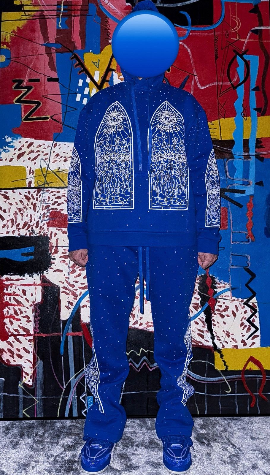Who Decides War Wdw rhinestone sweatsuit Size US L / EU 52-54 / 3 - 1 Thumbnail
