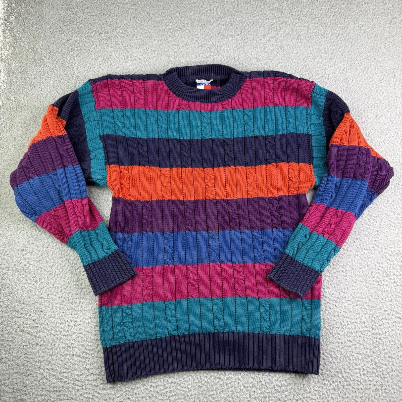Tommy Hilfiger Vintage 90s Tommy Hilfiger Heavy Cotton Sweater Size S Size US S / EU 44-46 / 1 - 1 Thumbnail