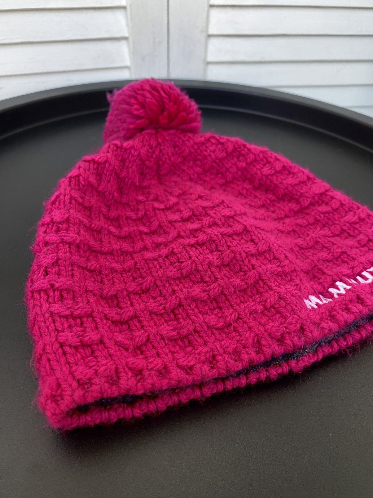 Mammut Mammut Beanie Hat Knit Pom Pom Lined Thermal Winter Outdoor Size ONE SIZE - 4 Thumbnail