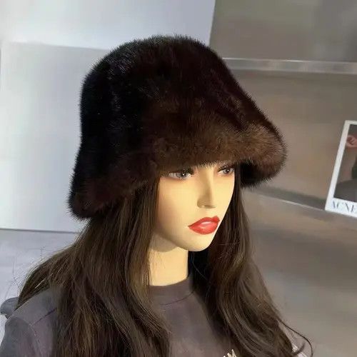Other Outdoor Real Fur Bucket Winter Hat Size ONE SIZE - 1 Thumbnail