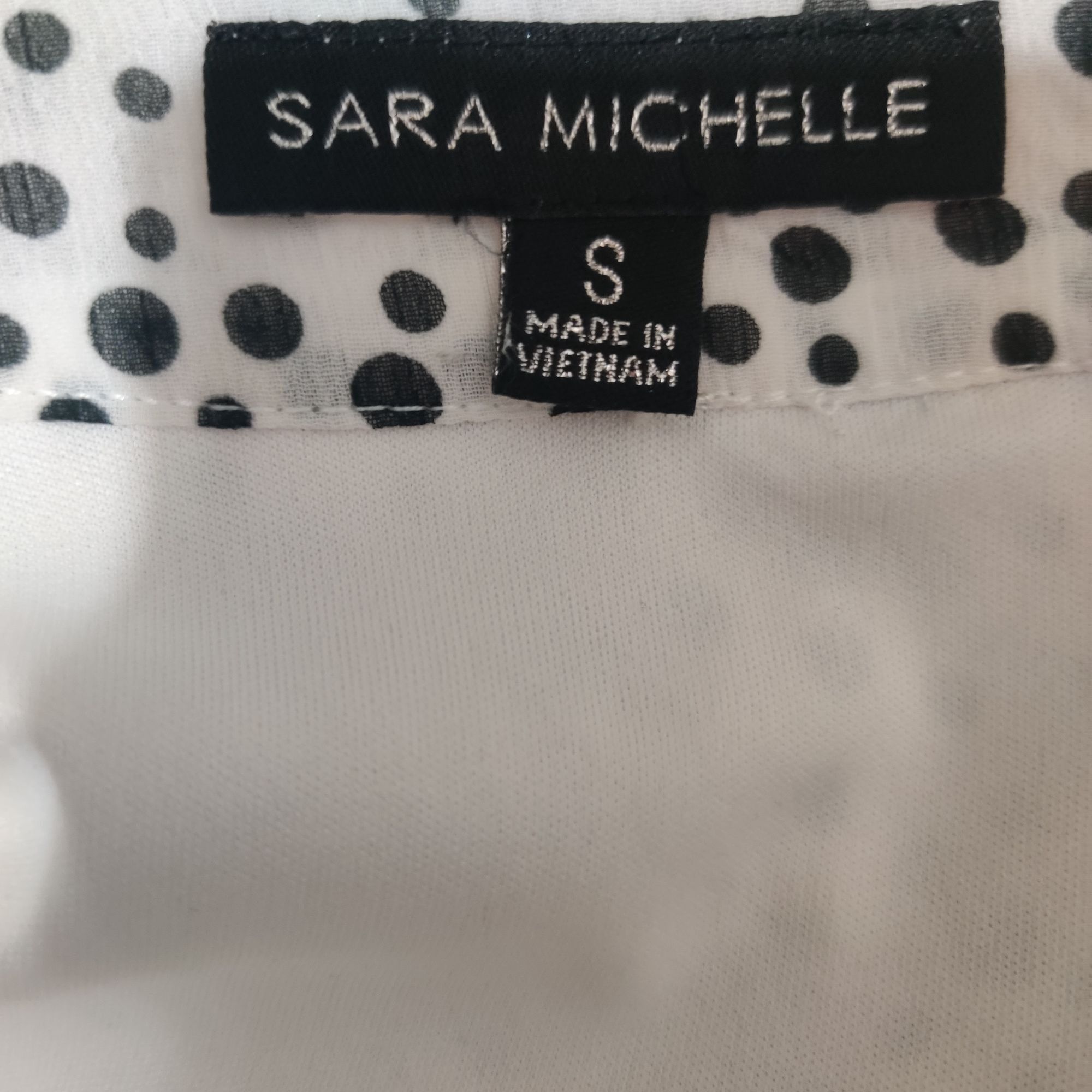 Other Sara Michelle Womens Blouse Polka Dot Flutter Sleeve Tie Nec Size S / US 4 / IT 40 - 5 Thumbnail