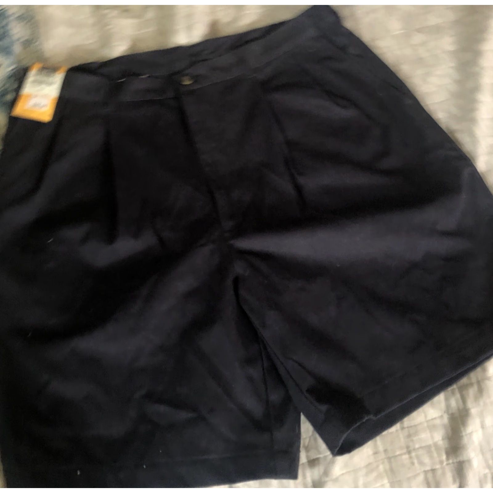 Haggar Haggar Navy Blue Classic Twill Shorts No Iron Flat Front Comfort Sz 38W NWT Size US 38 / EU 54 - 2 Thumbnail