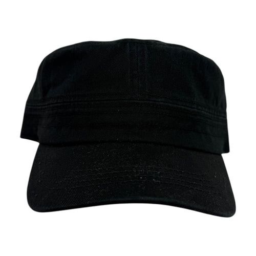 Helvetica Logo Cadet Cap – Black | Headwear | Stüssy