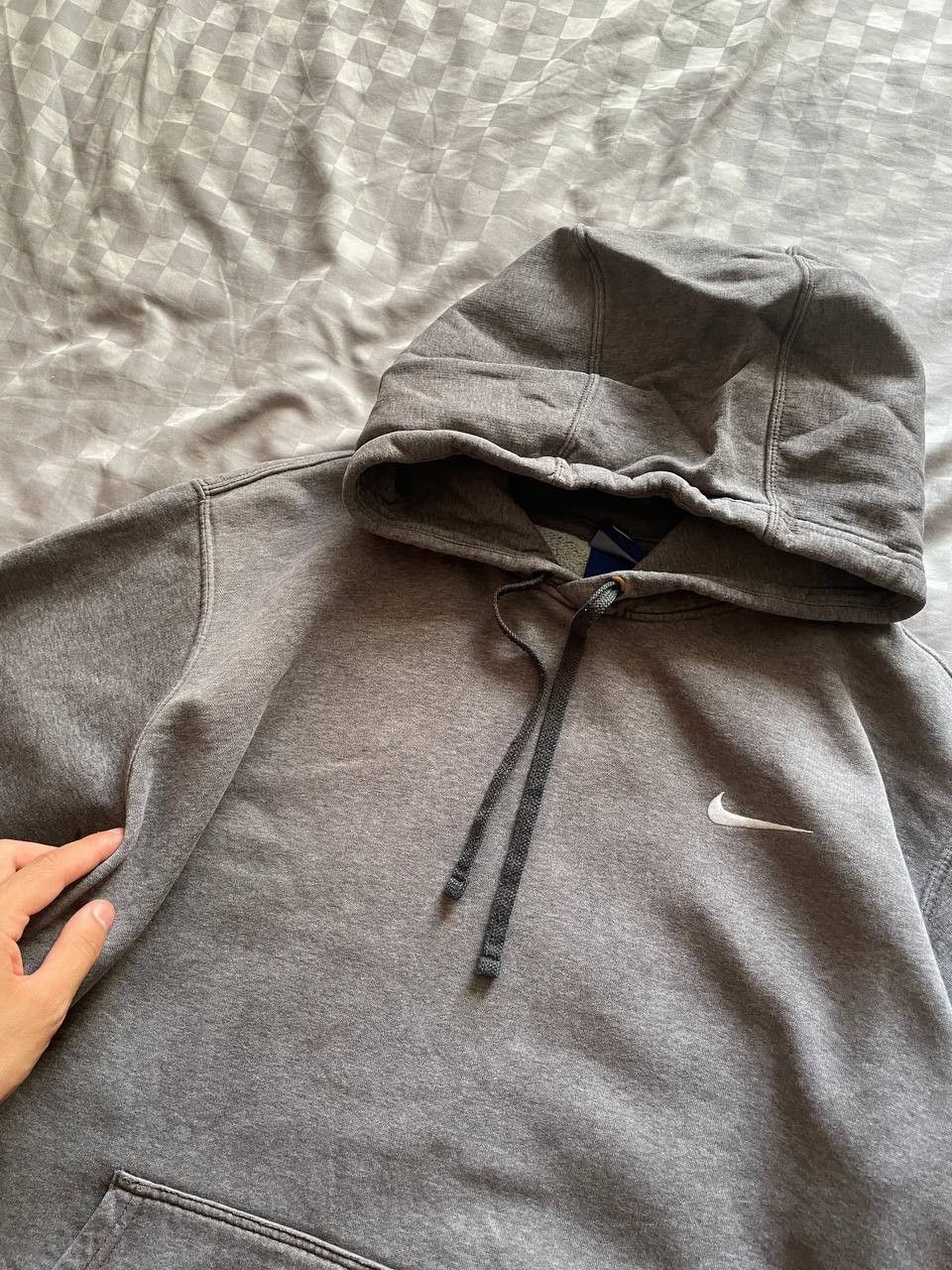 Nike Vintage Nike Hoodie Sweater thrashed sun faded swoosh check Size US XL / EU 56 / 4 - 7 Thumbnail