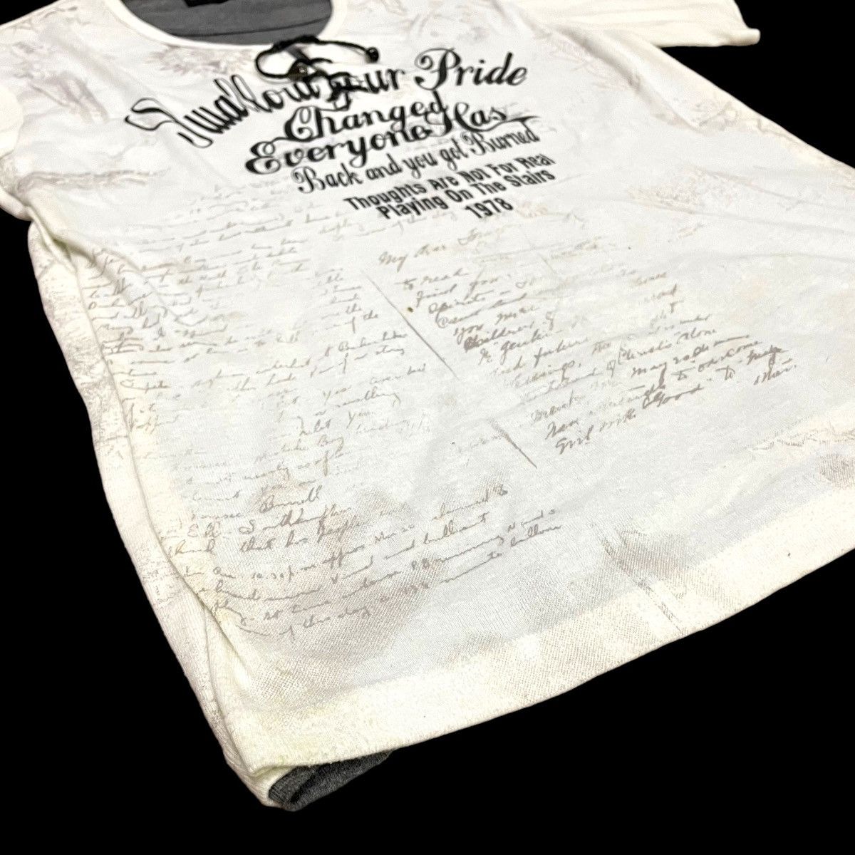 In The Attic × Japanese Brand × Seditionaries 🇯🇵 IN THE ATTIC POEM LEATHER LACE SEDITIONARIES TSHIRT Size US M / EU 48-50 / 2 - 4 Thumbnail