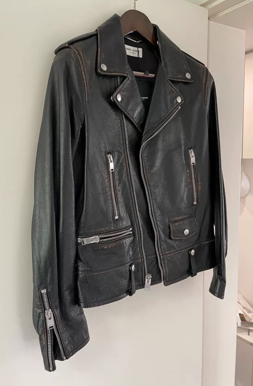 Saint Laurent Paris × Yves Saint Laurent Saint Laurent No smoking Leather Clothing Jacket Size US S / EU 44-46 / 1 - 3 Thumbnail