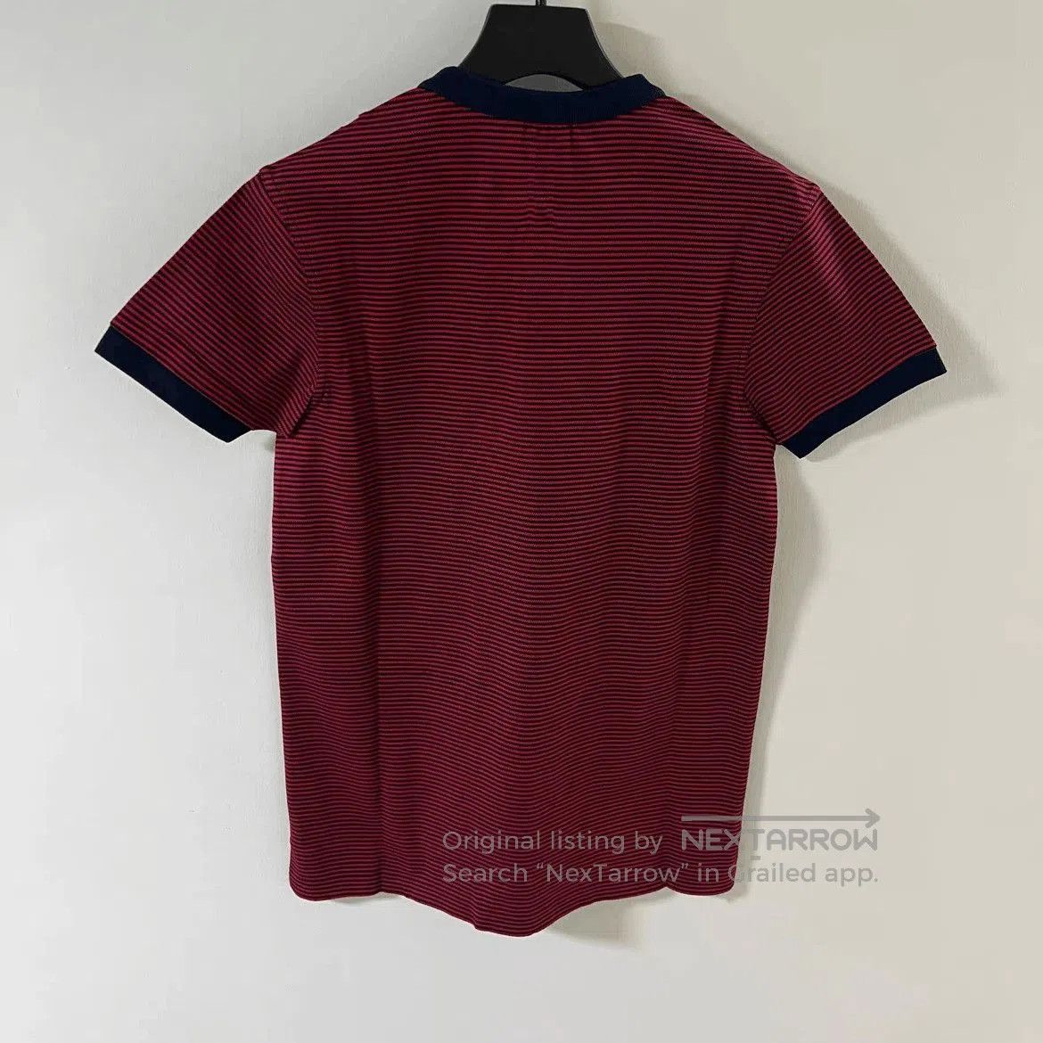 Saint Laurent Paris Saint Laurent Paris Henry Neck Red Stripe Tee. Size US S / EU 44-46 / 1 - 2 Thumbnail