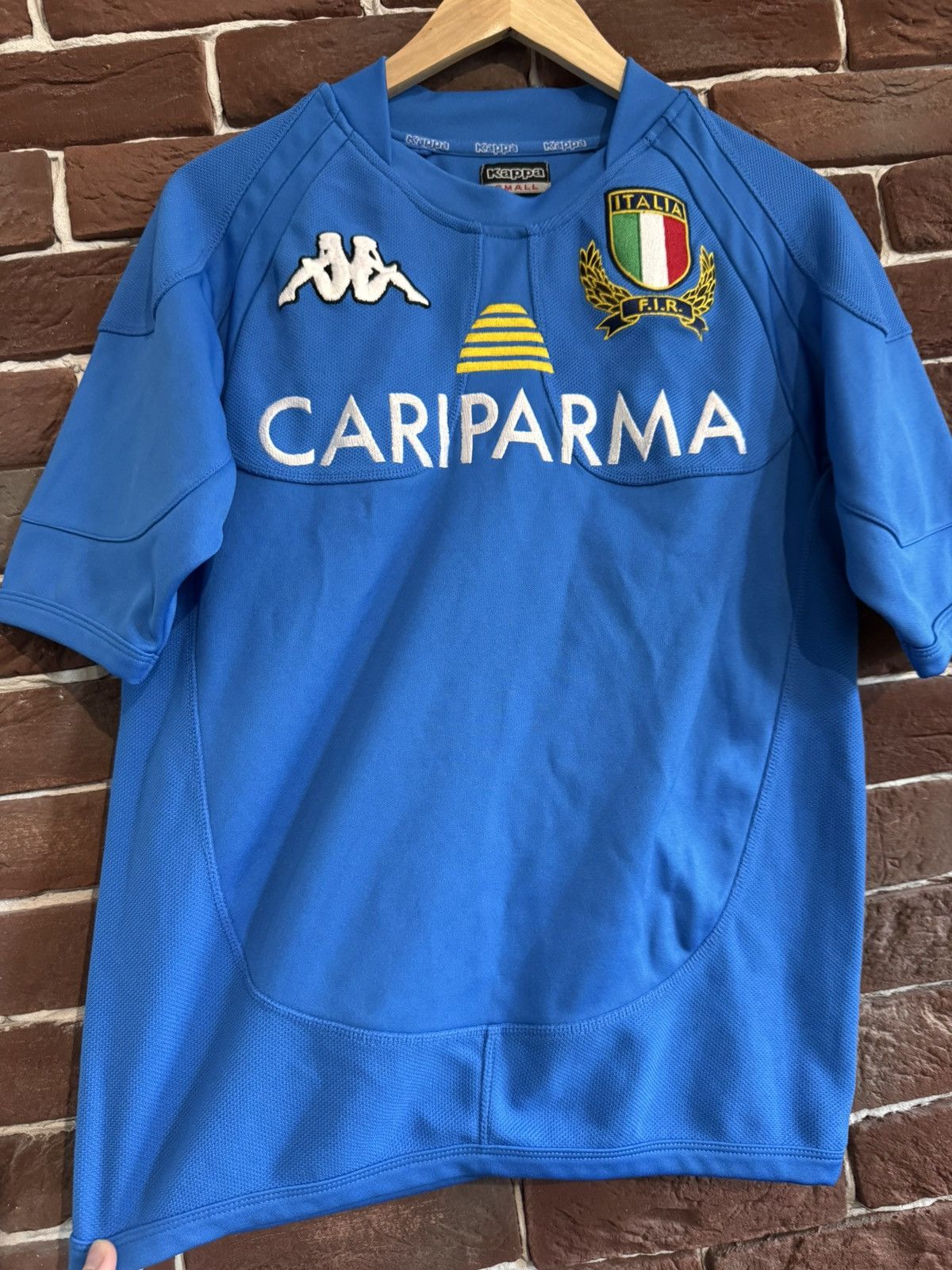 Kappa × Vintage Vintage 00s Kappa Italy Rugby Football Shirt Jersey Blue S Size US S / EU 44-46 / 1 - 5 Thumbnail