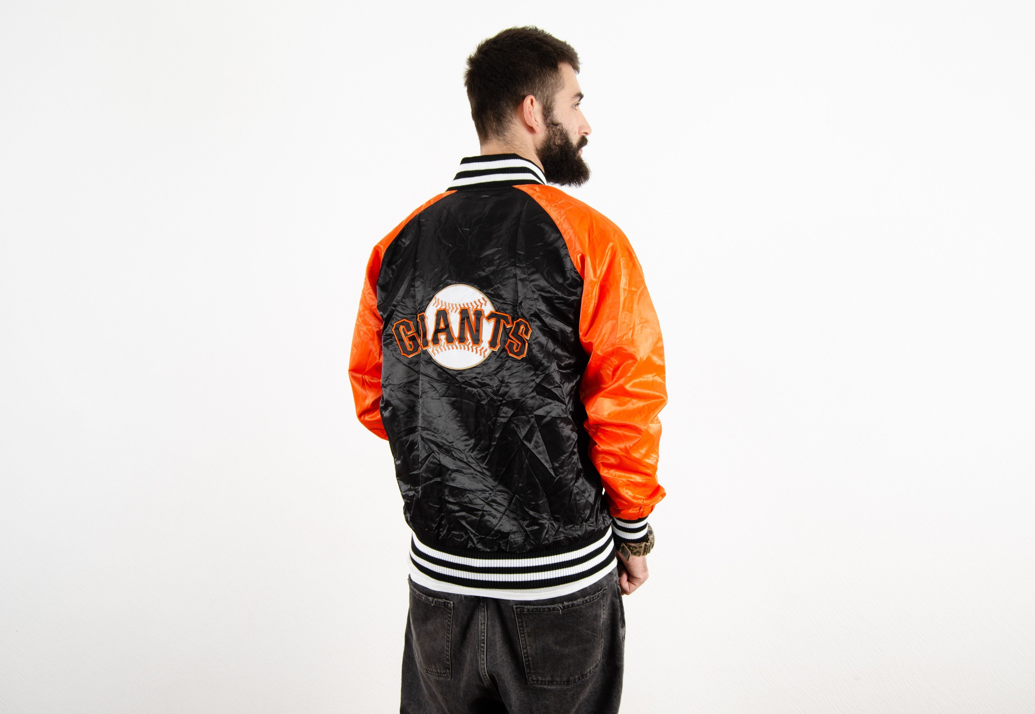 Starter Vintage Starter MLB San Francisco Giants Nylon Bomber Jacket Size US S / EU 44-46 / 1 - 1 Thumbnail