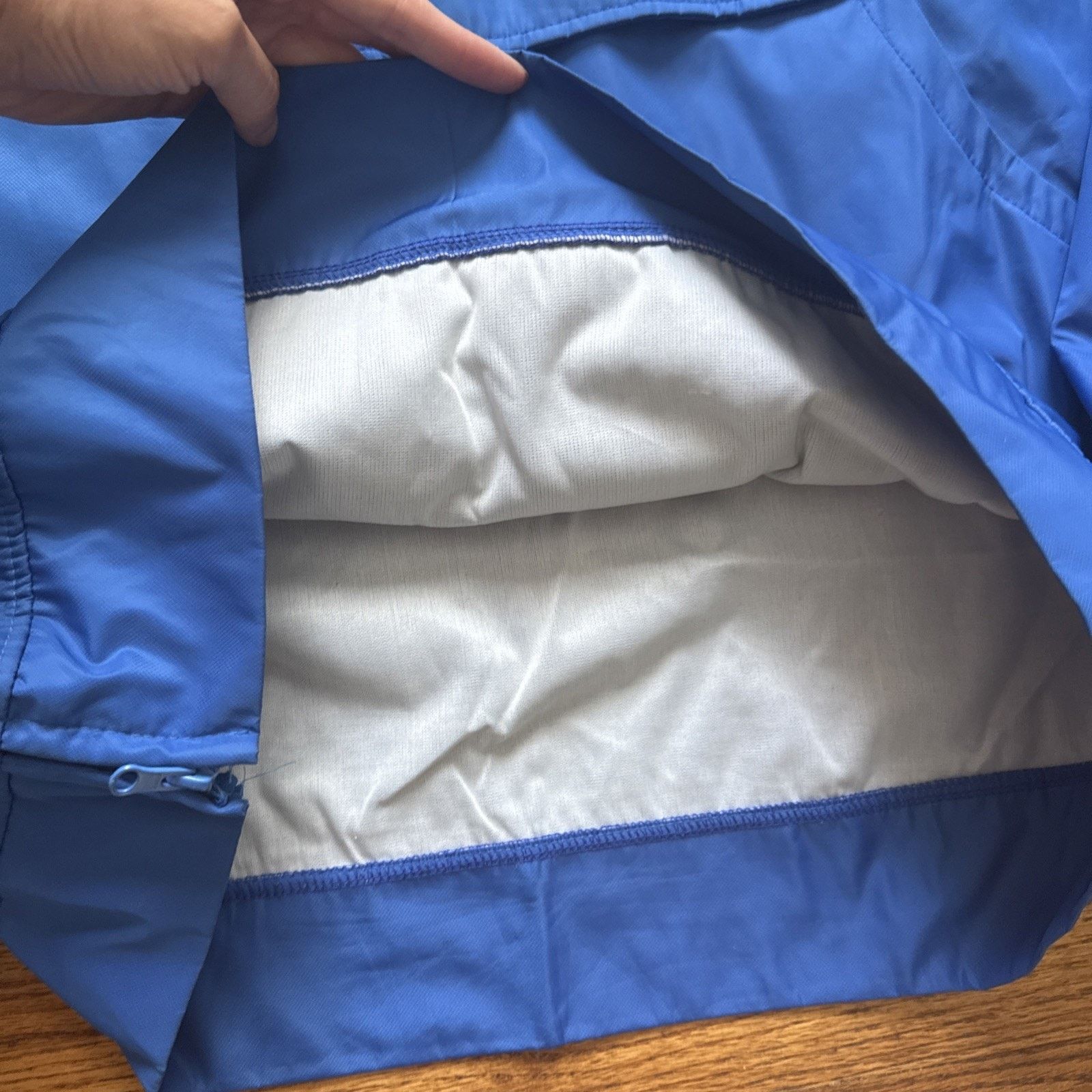 Black Pyramid Black Pyramid Jacket. Blue and Yellow. Windbreaker with hood Size US XL / EU 56 / 4 - 8 Thumbnail