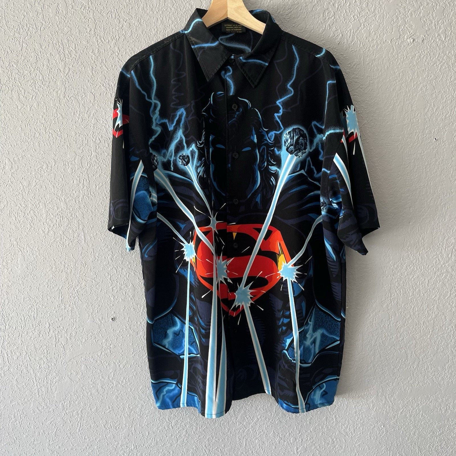 Vintage Vintage DC Comics Superman Button Down Shirt Mens XL Superhe Size US XL / EU 56 / 4 - 1 Thumbnail