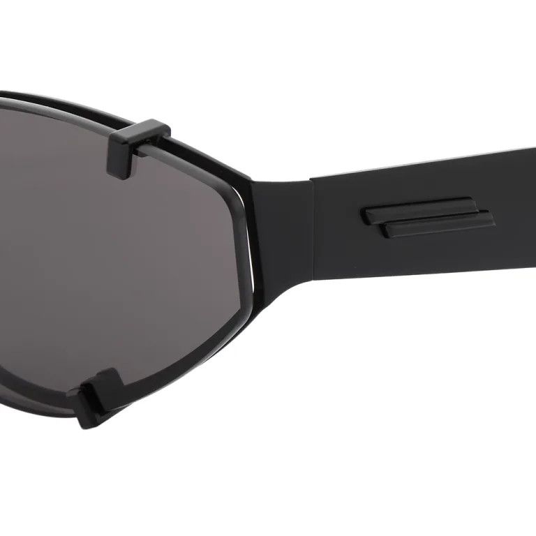 Bottega Veneta o1tko10125 Size: OS / Cat-Eye Metallic Sunglasses in Black Size ONE SIZE - 3 Thumbnail