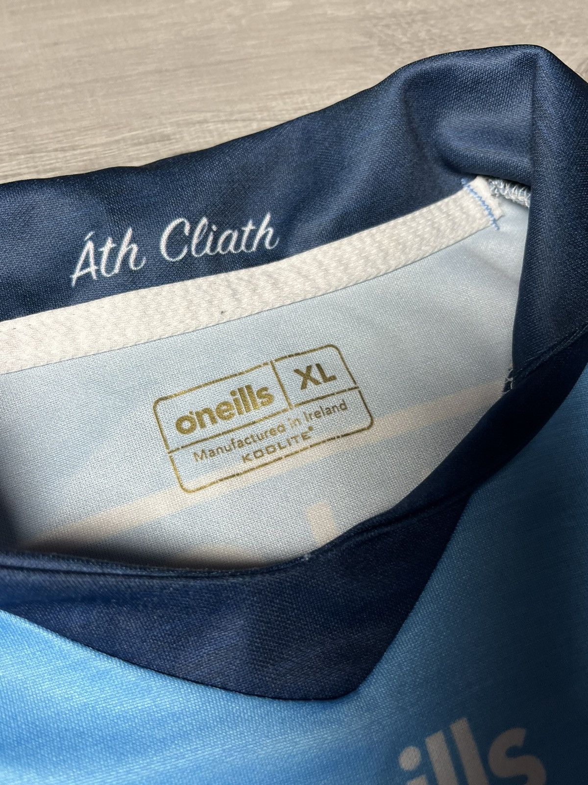 O'Neills Oneills Gaa Ath Cliath Blue Football Soccer Jersey Men Size US XL / EU 56 / 4 - 5 Thumbnail